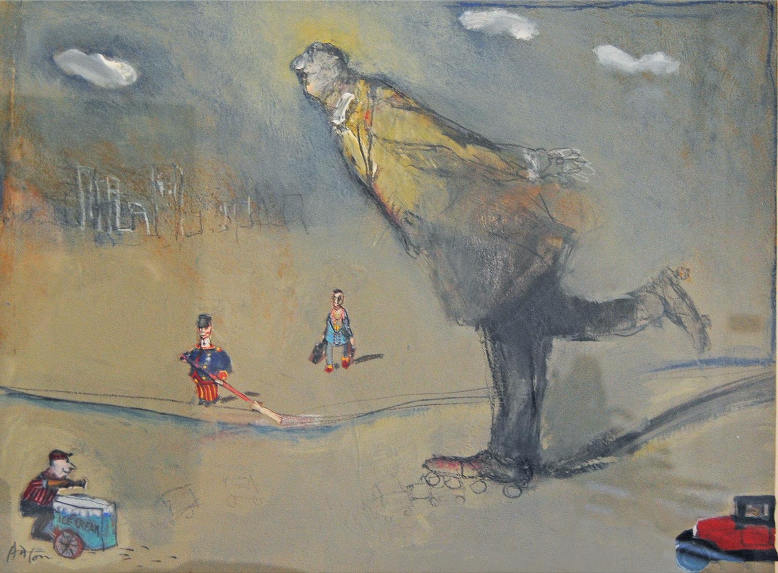 Je me sens léger - Painting by Francois Anton