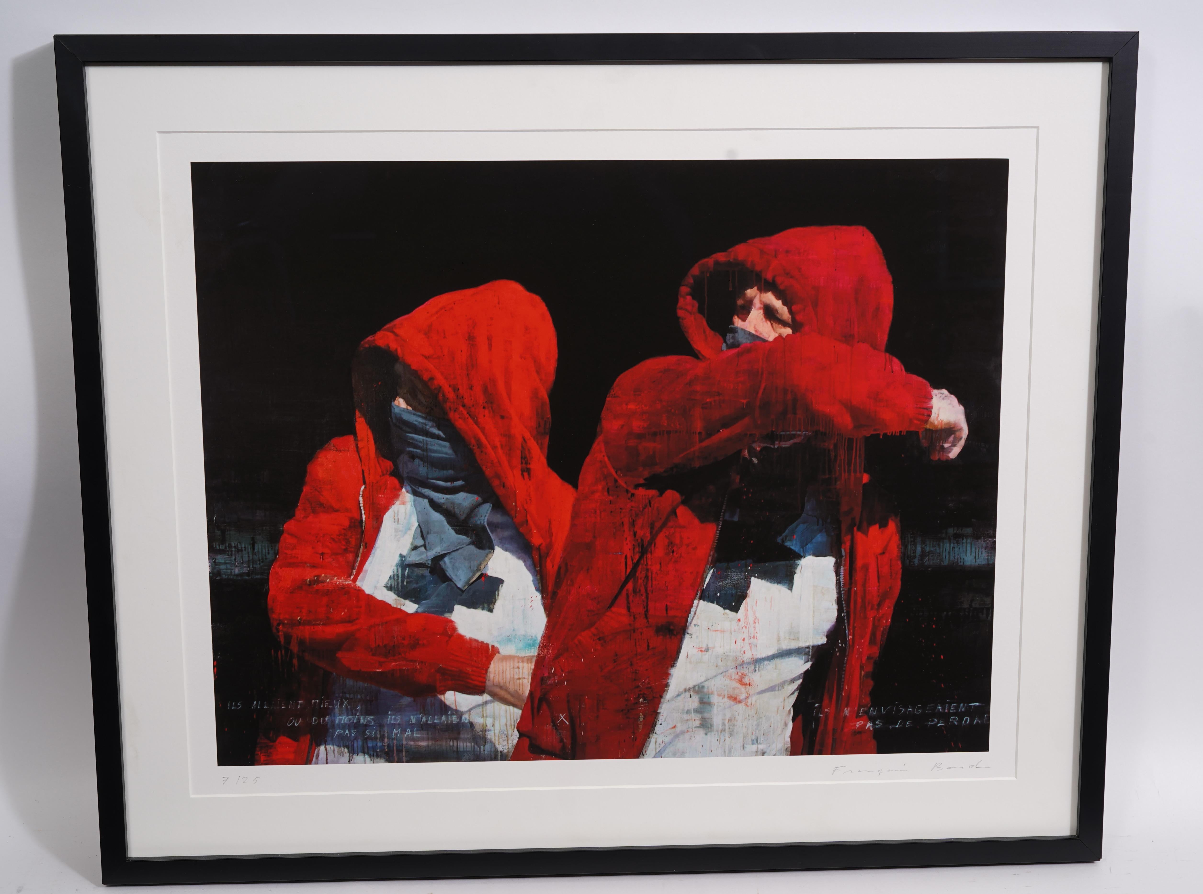 François Bard Signed Print #7/25 “La guerre c’est maintenant�” Circa. 2020 In Good Condition For Sale In Ft. Lauderdale, FL