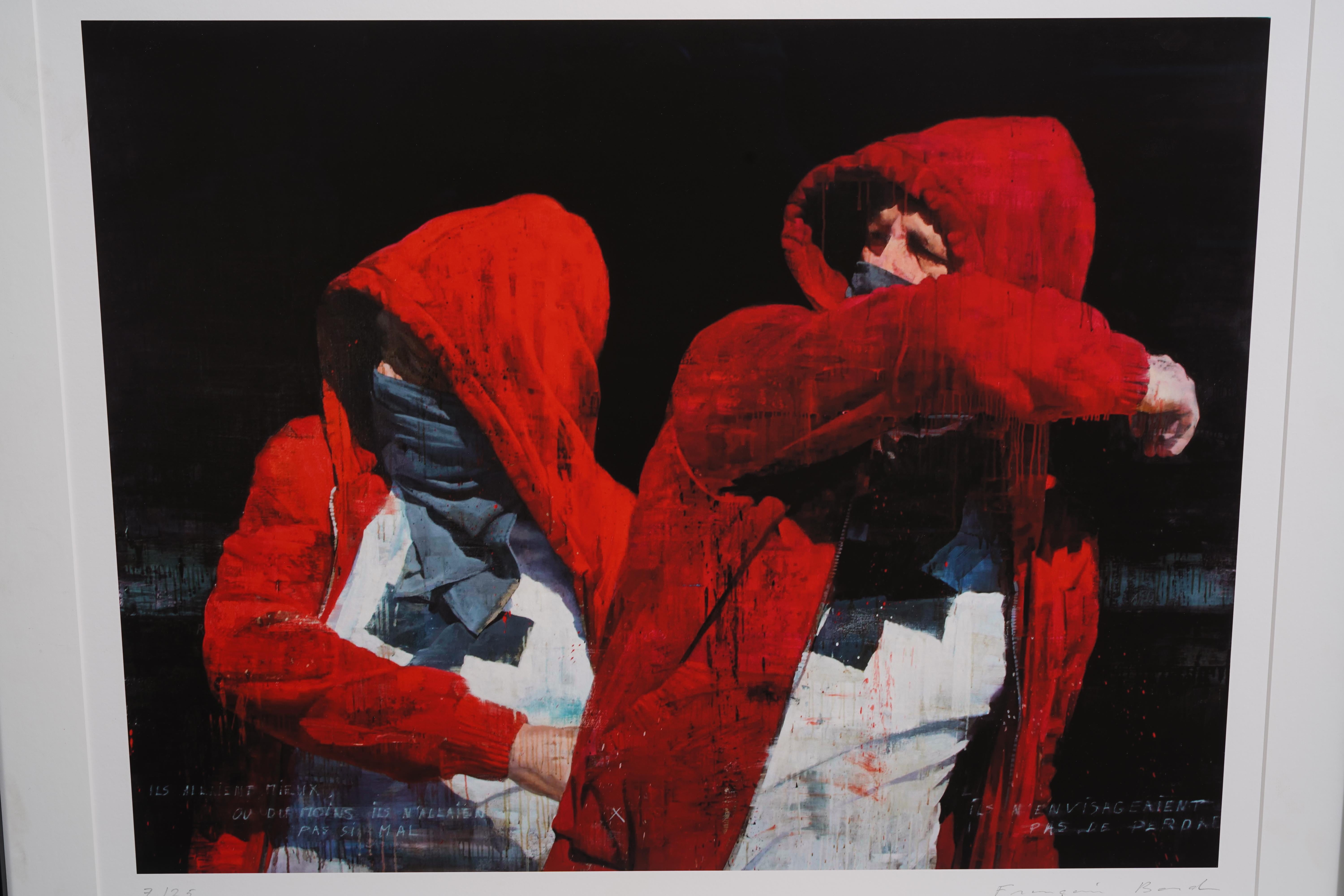 Contemporary François Bard Signed Print #7/25 “La guerre c’est maintenant” Circa. 2020 For Sale