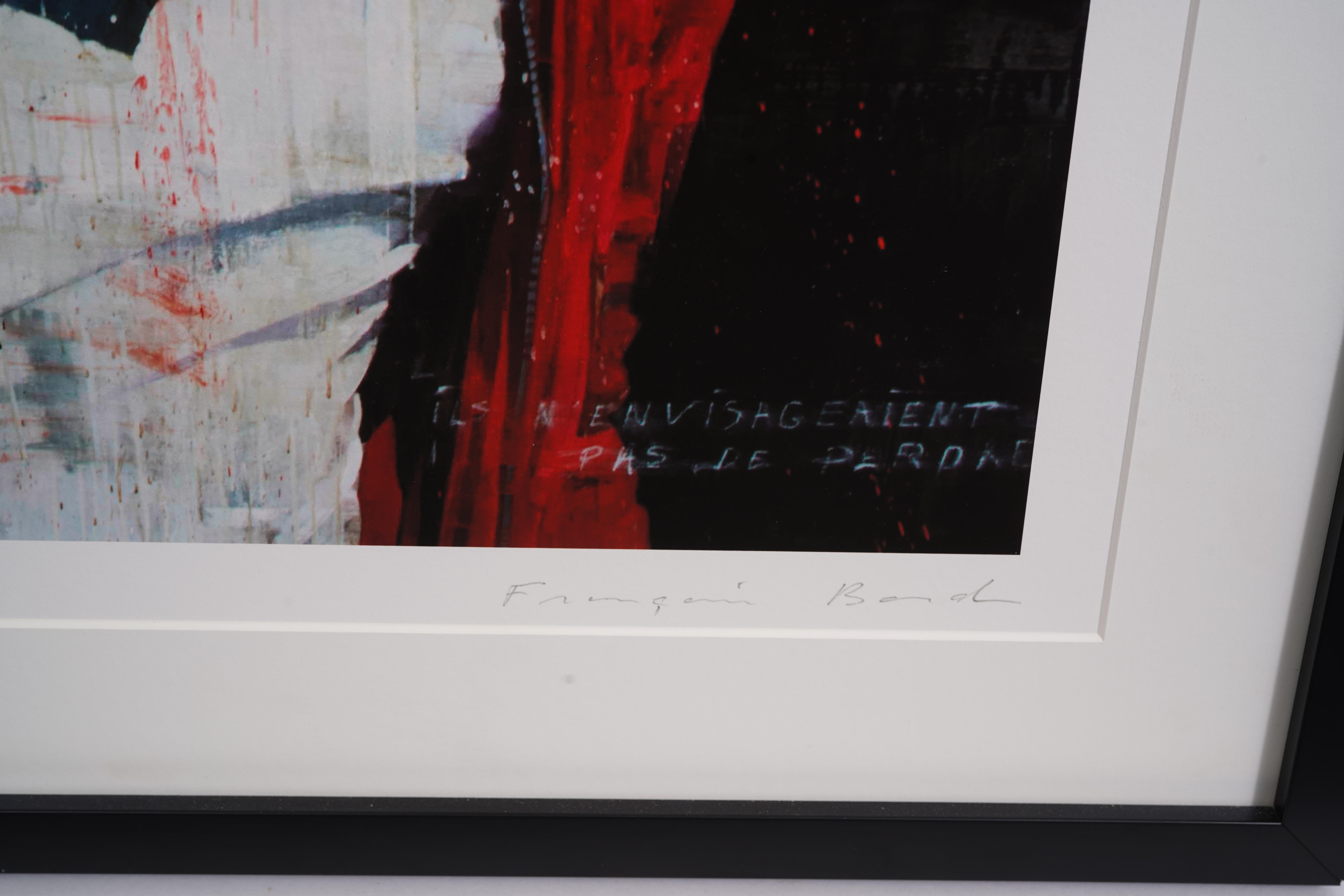 Paper François Bard Signed Print #7/25 “La guerre c’est maintenant” Circa. 2020 For Sale