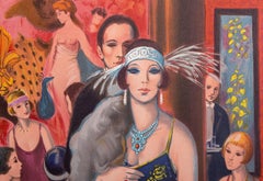 Soiree Chez Maxime, Lithograph by Francois Batet