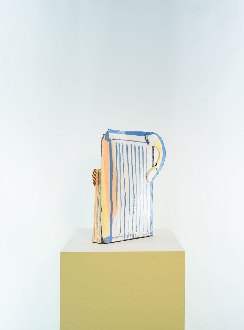 Egée l'été - Gray Abstract Sculpture by Francois Bauer