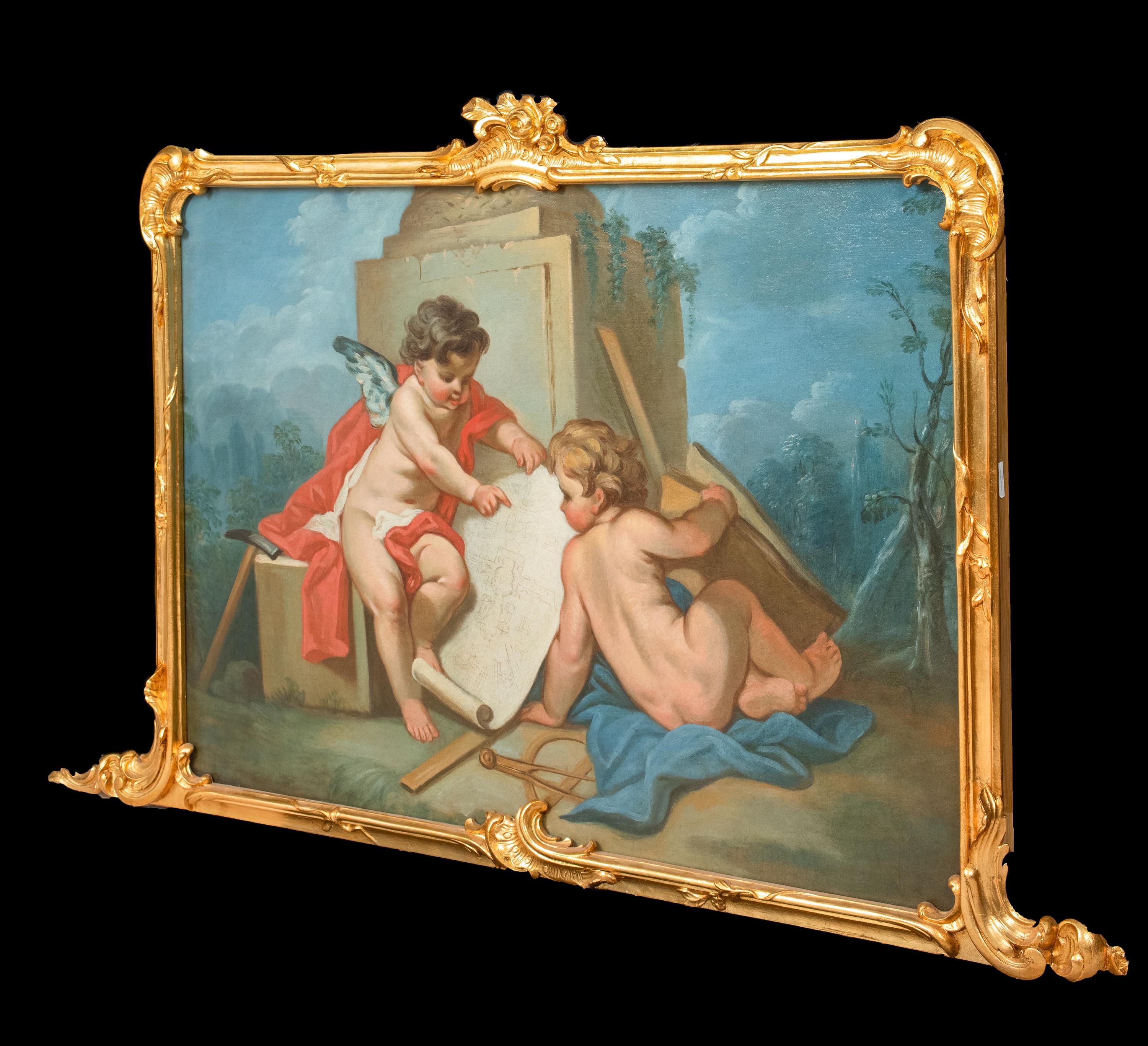 An Allegory of Architecture, 18th Century School of François BOUCHER (1703-1770) For Sale 5