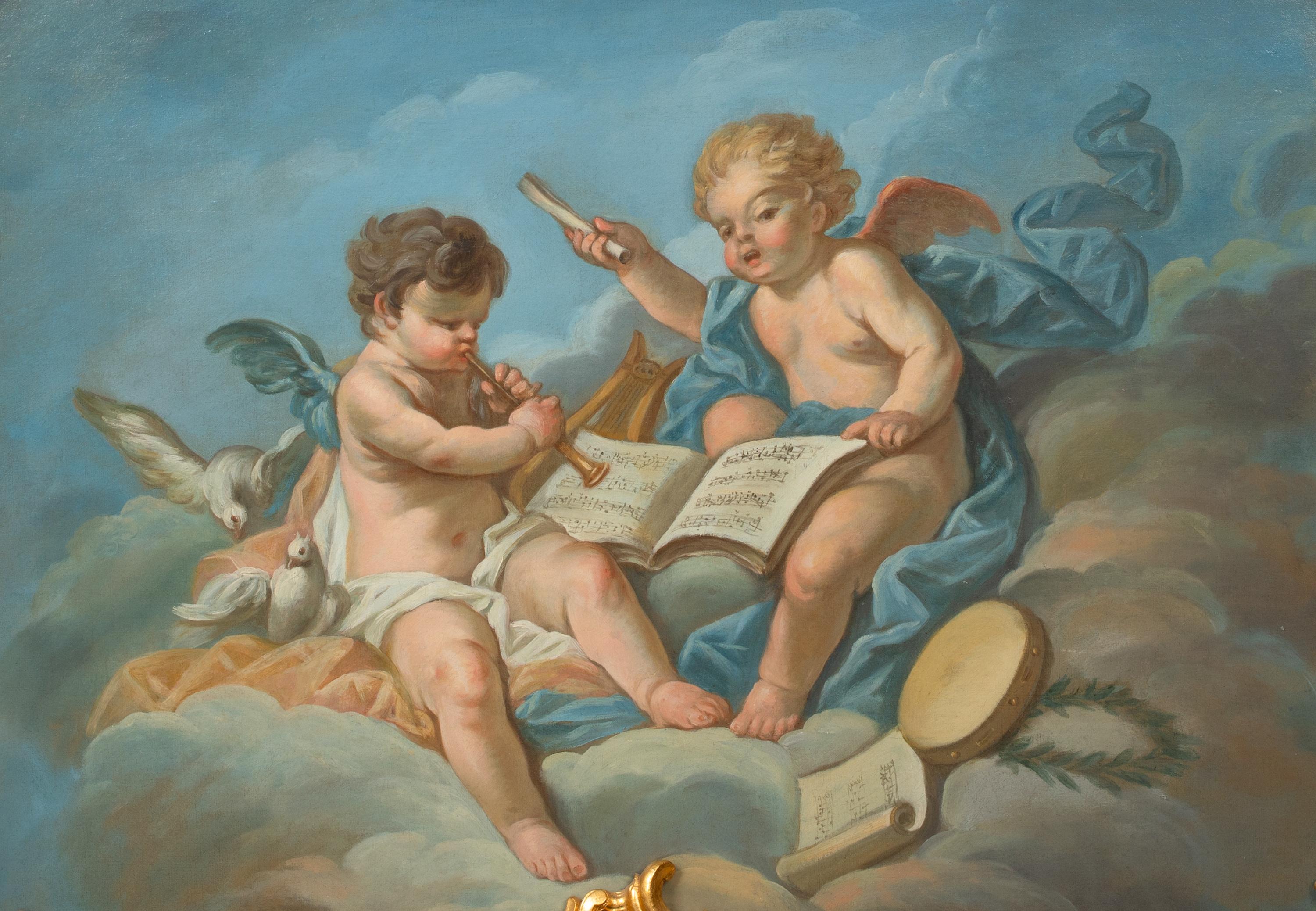 An Allegory of Music, 18th Century School of François BOUCHER (1703-1770) For Sale 2