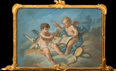 Antique An Allegory of Music, 18th Century School of François BOUCHER (1703-1770)