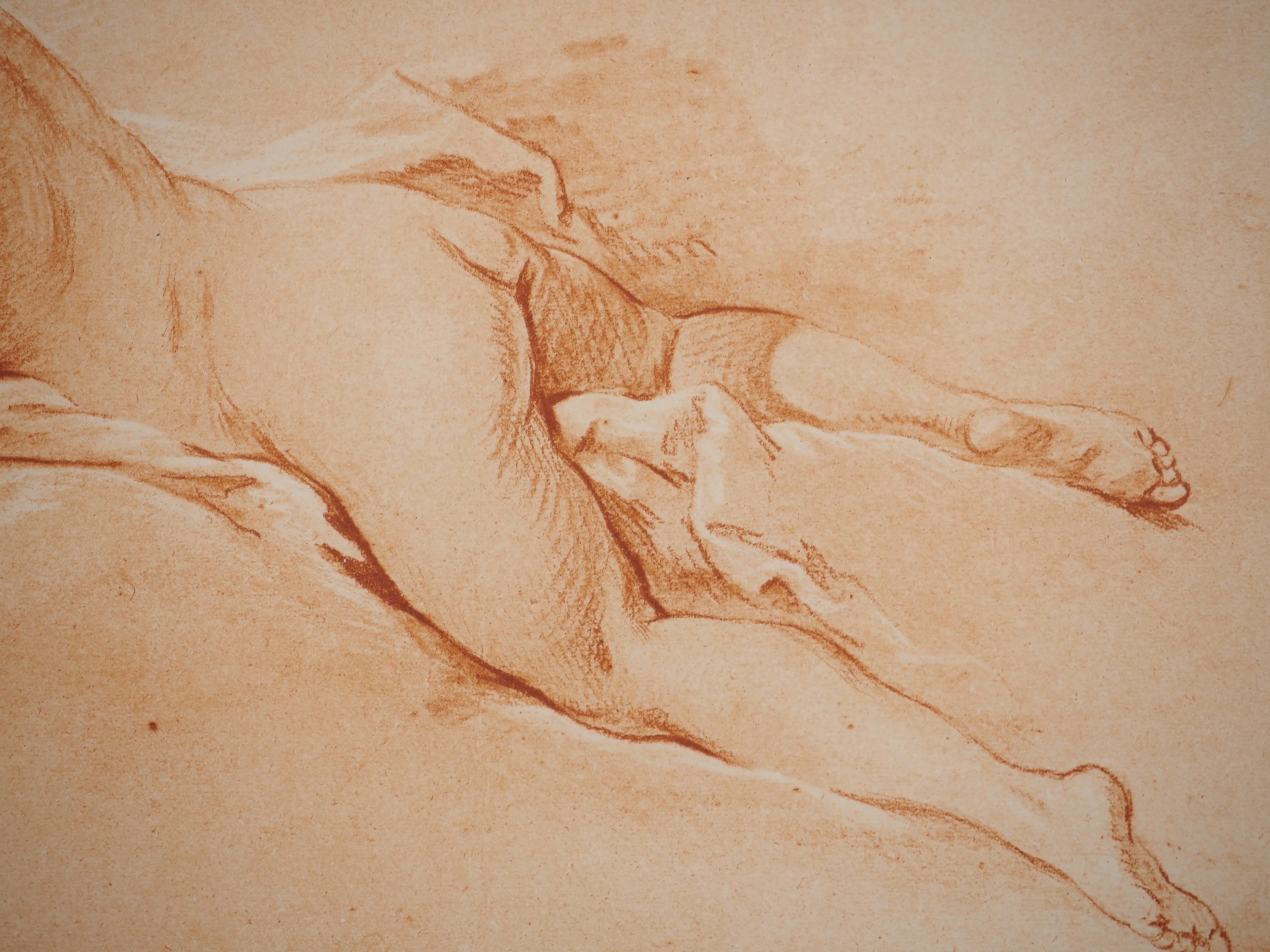 François BOUCHER
Manierista : Desnudo tumbado

Grabado
Sin signo 
Sobre vitela 38 x 50 cm (c. 15 x 20 pulg.)

Probablemente editado hacia 1950

Excelente estado