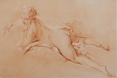 Manierista : Desnudo tumbado - Aguafuerte