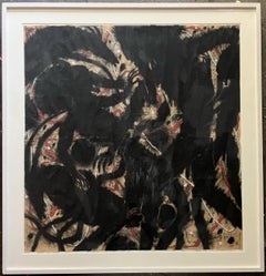 Large Mixed Media - Three Men with Antelope