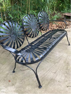 francois carre antique garden bench