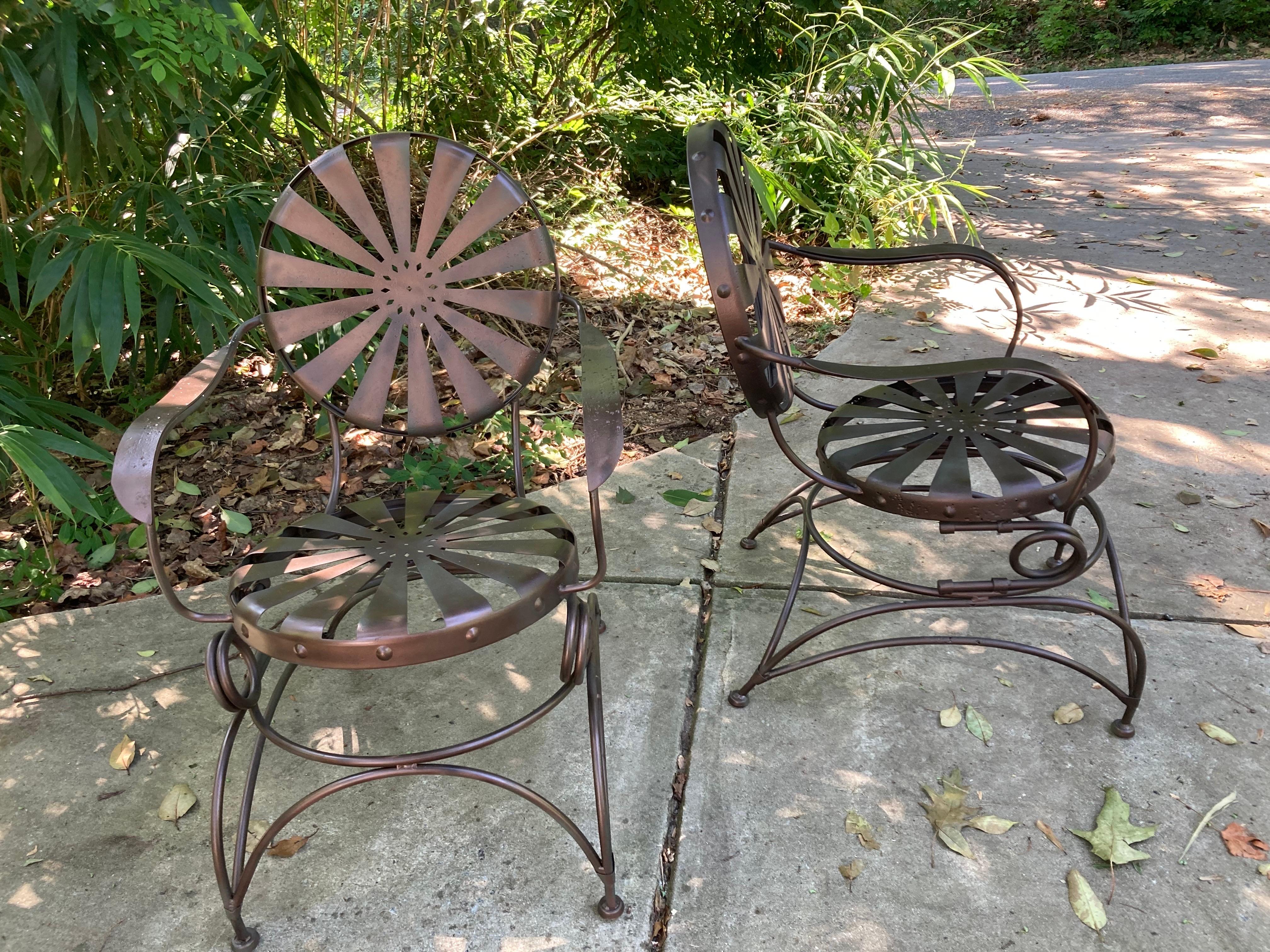 francois carre antique porch rockers For Sale 2