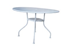 Francois Carré Art Deco White Outdoor Patio Dining Table Purse Hanger MCM