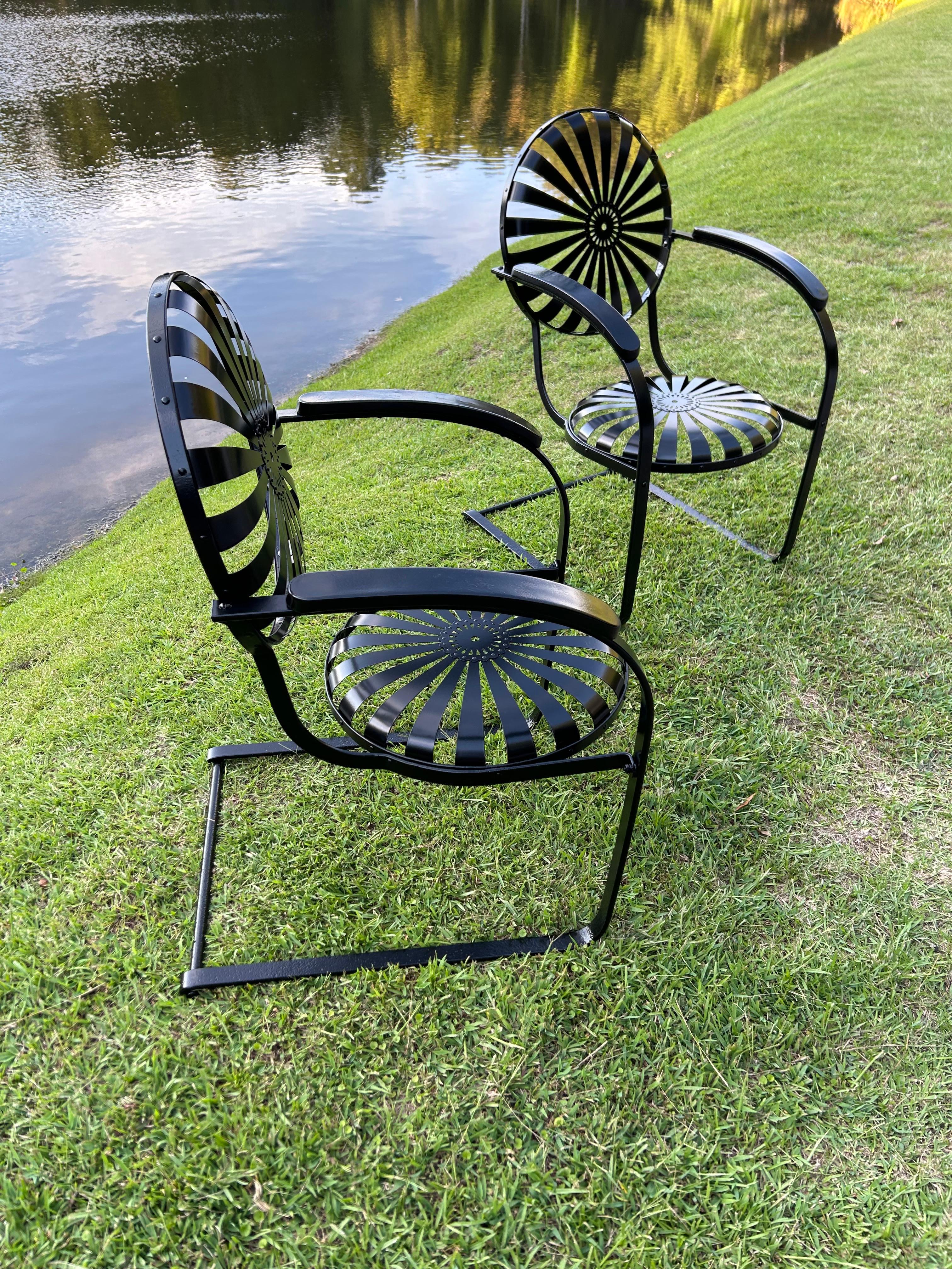 Art Deco Francois Carre Cantilever Rockers - Fully Restored Pair For Sale
