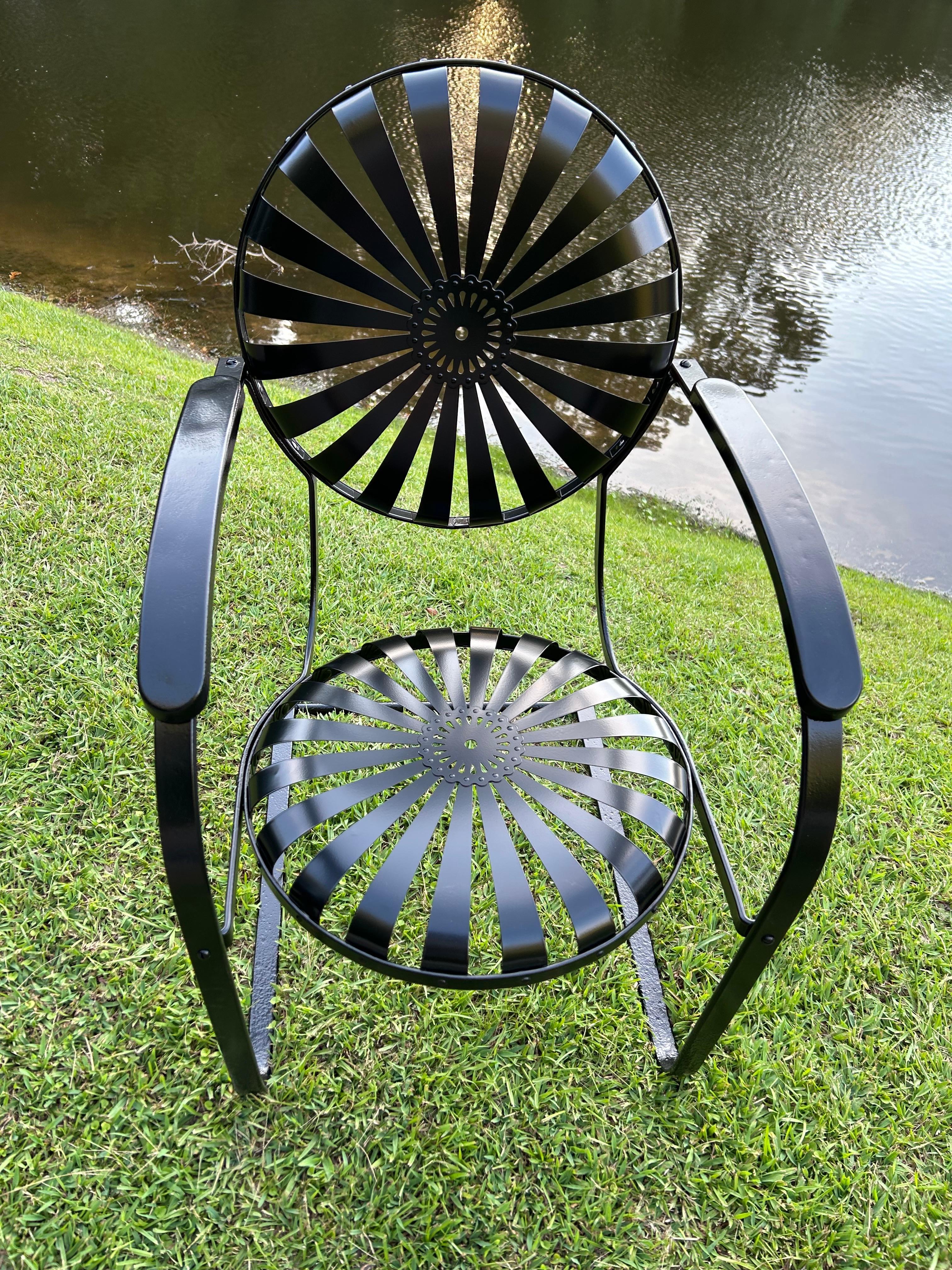 Francois Carre Cantilever Rockers - Fully Restored Pair In Excellent Condition For Sale In Evans, GA