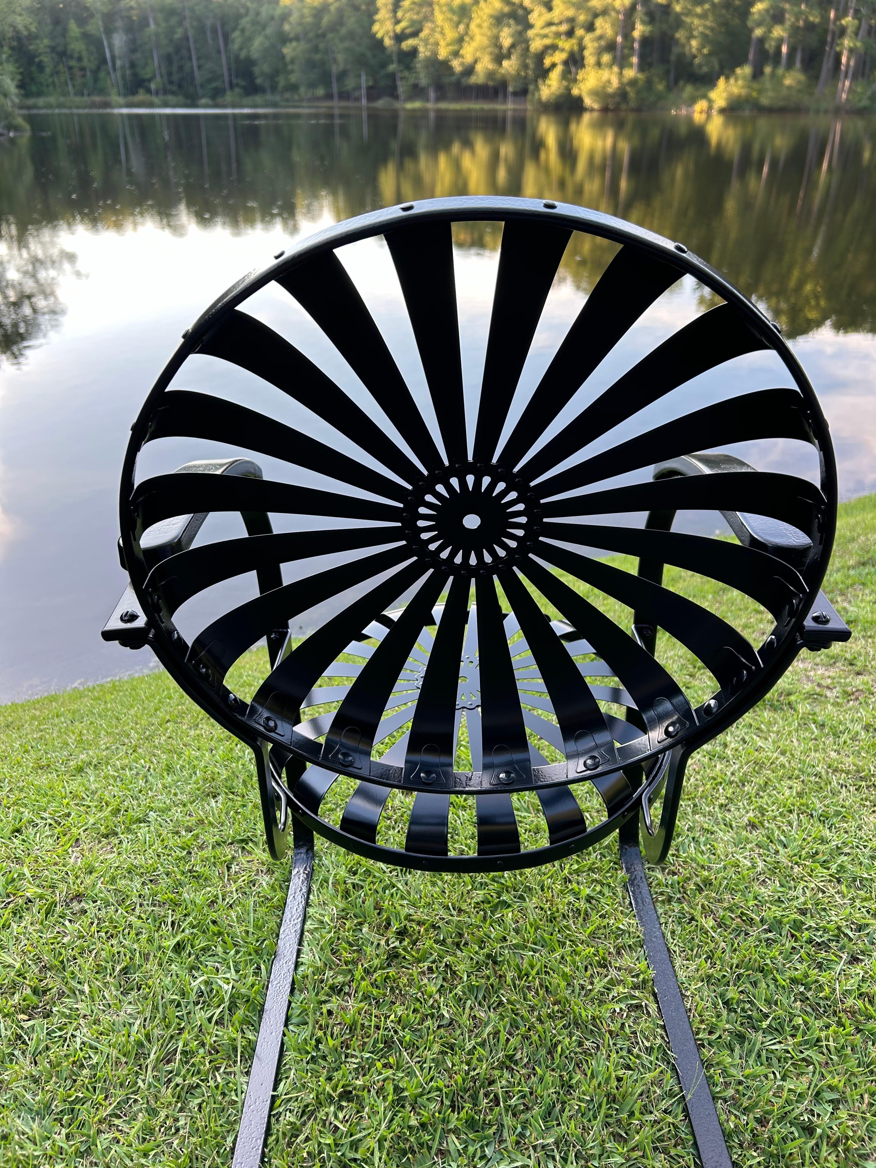 Metal Francois Carre Cantilever Rockers - Fully Restored Pair For Sale