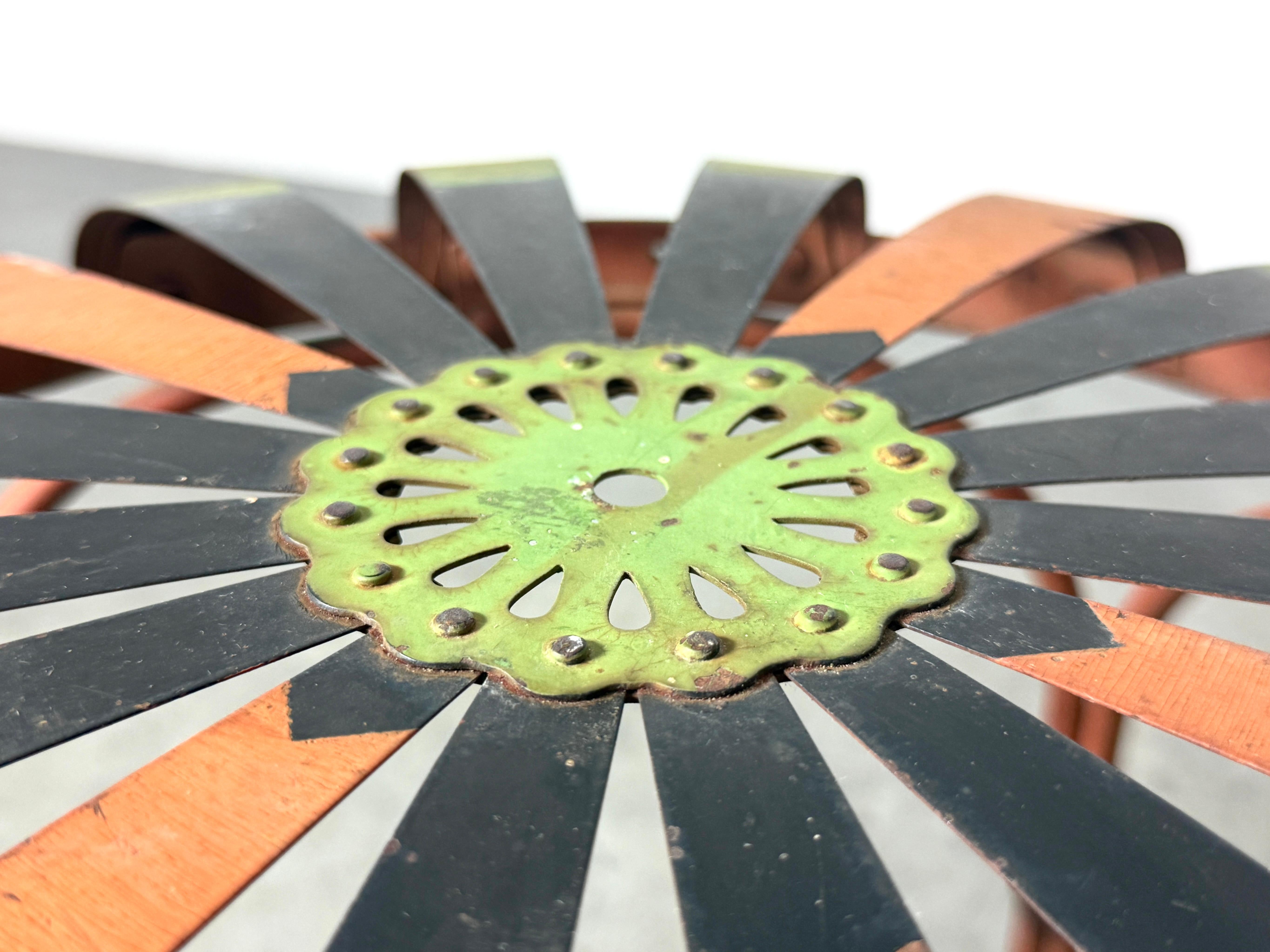 Francois Carre Deauville Art Deco Sunburst Garden Stool Circa Early 1900's For Sale 4