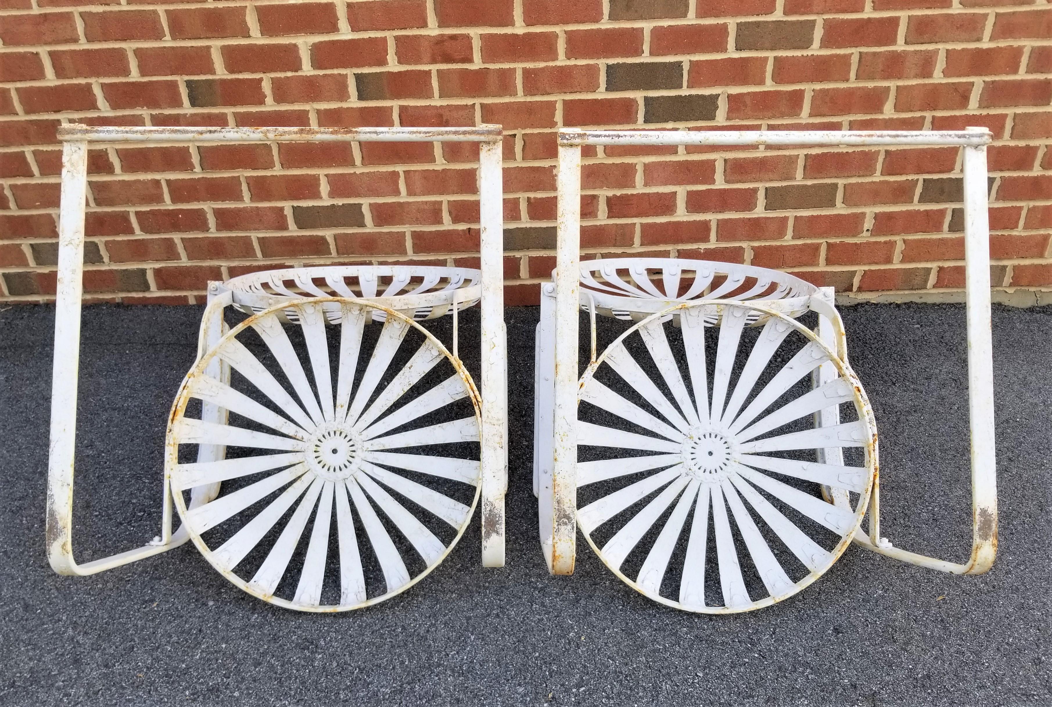 Francois Carre French Art Deco 1930s Garden Chairs  For Sale 5