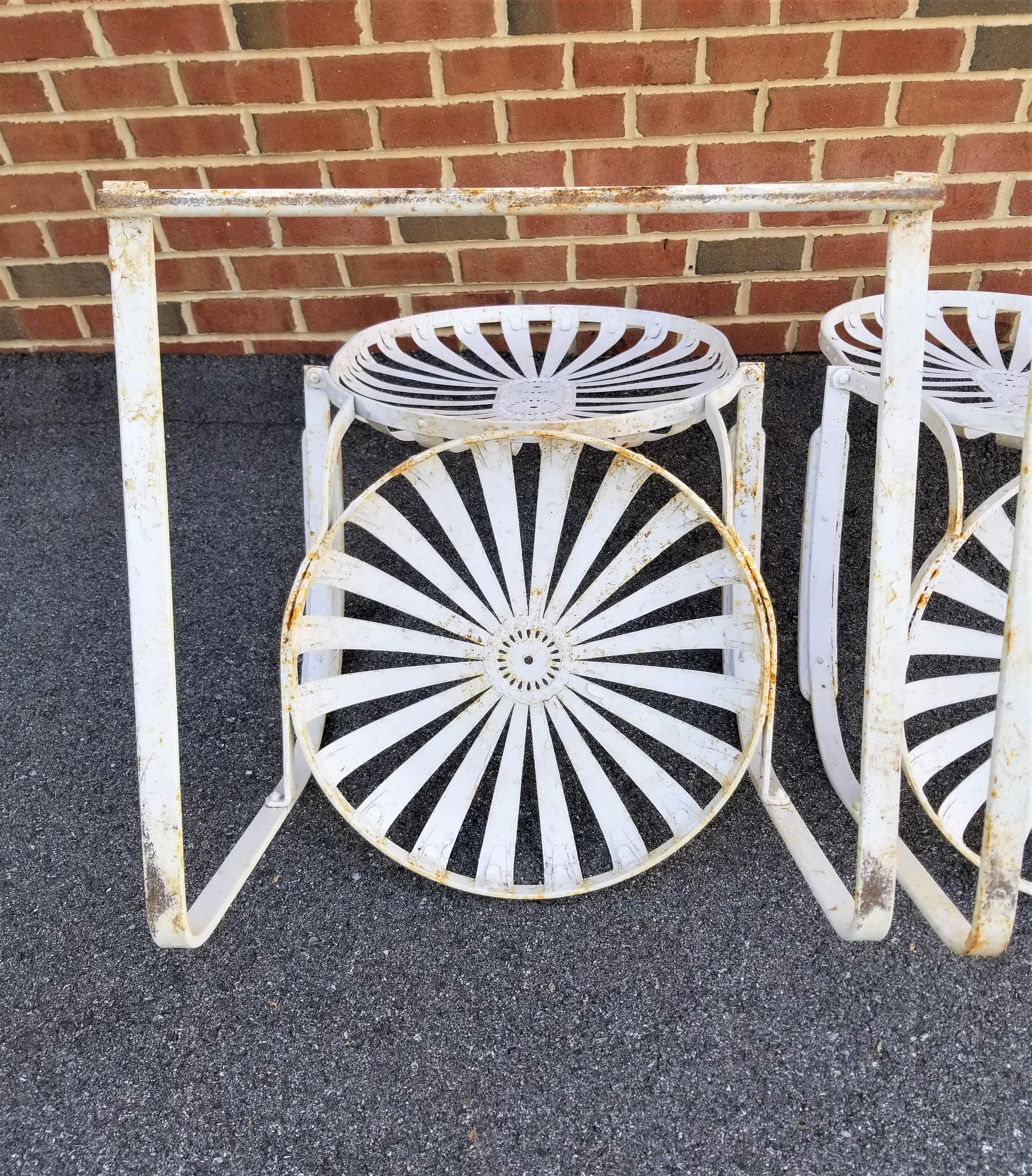Francois Carre French Art Deco 1930s Garden Chairs  For Sale 6