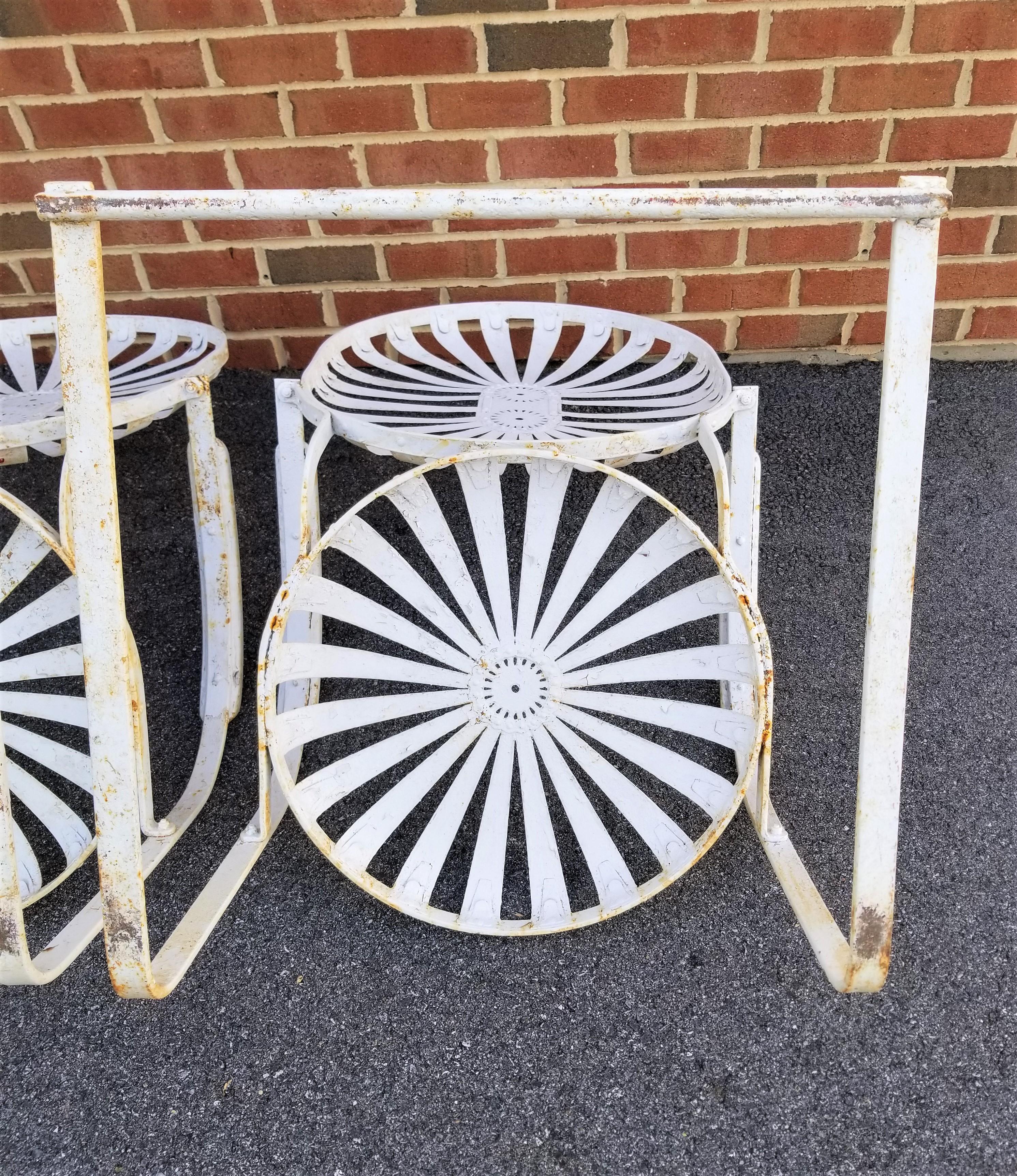 Francois Carre French Art Deco 1930s Garden Chairs  For Sale 7