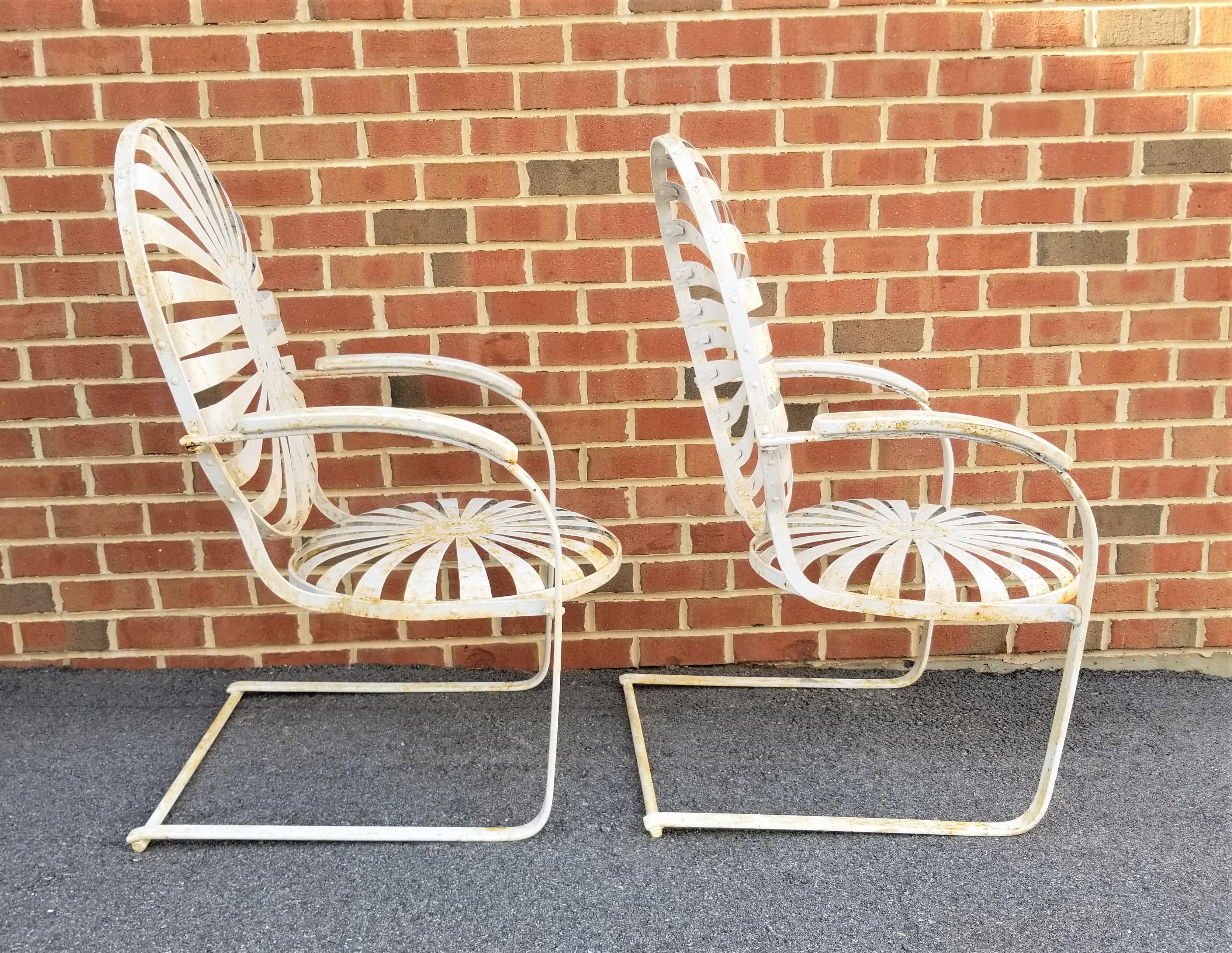 Francois Carre French Art Deco 1930s Garden Chairs  For Sale 4