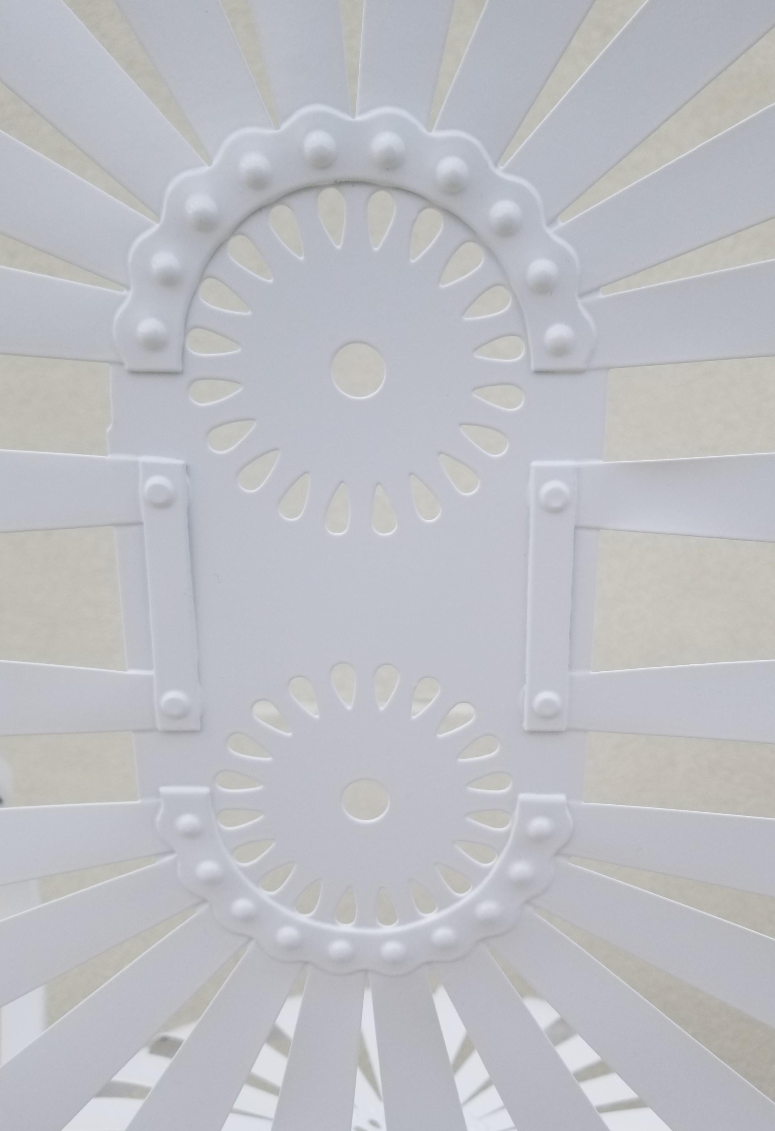 Sedie Francois A. Carre in stile Art Deco restaurate in bianco in vendita 5