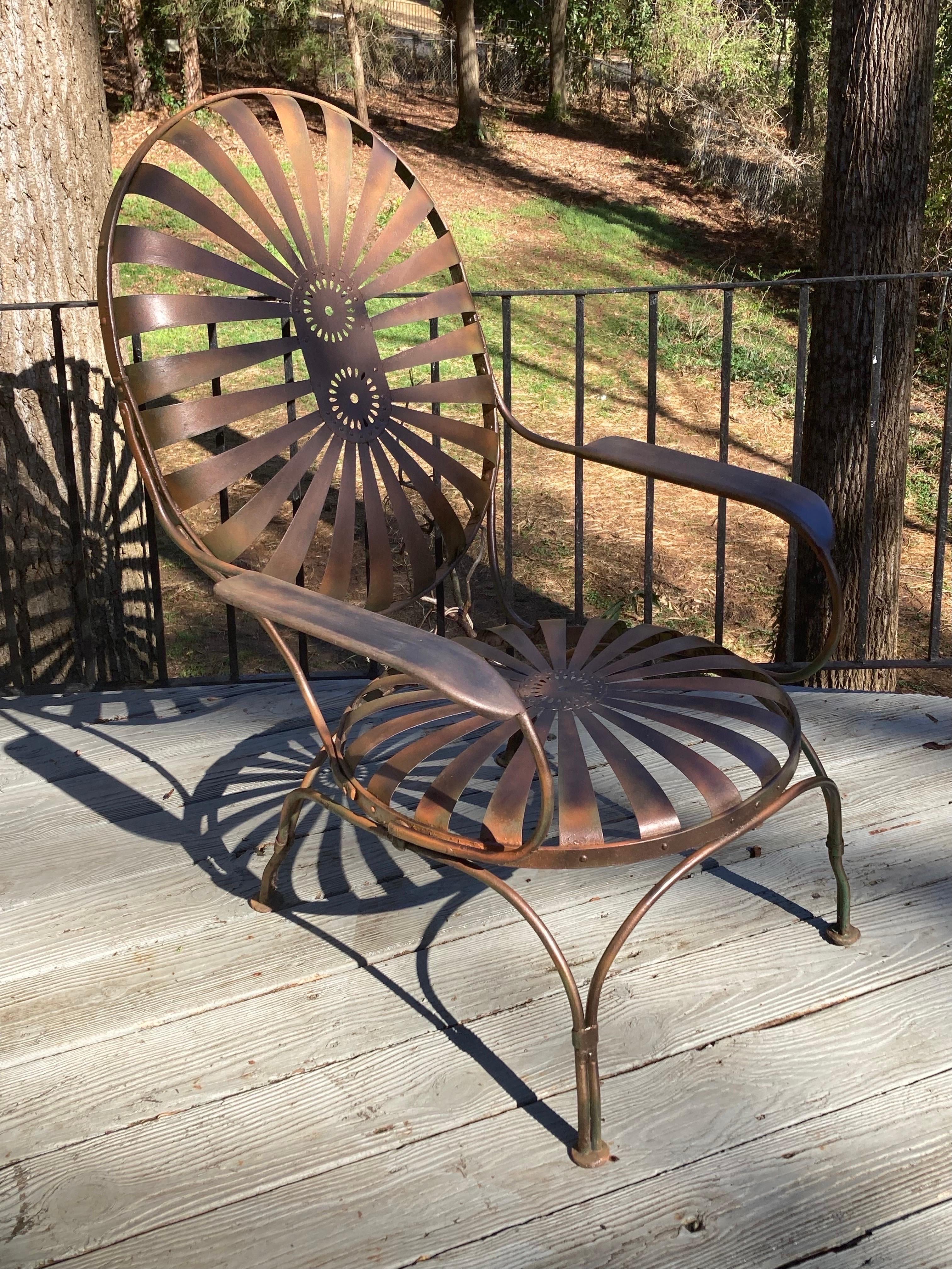 francois carre garden chair In Good Condition For Sale In Athens, GA