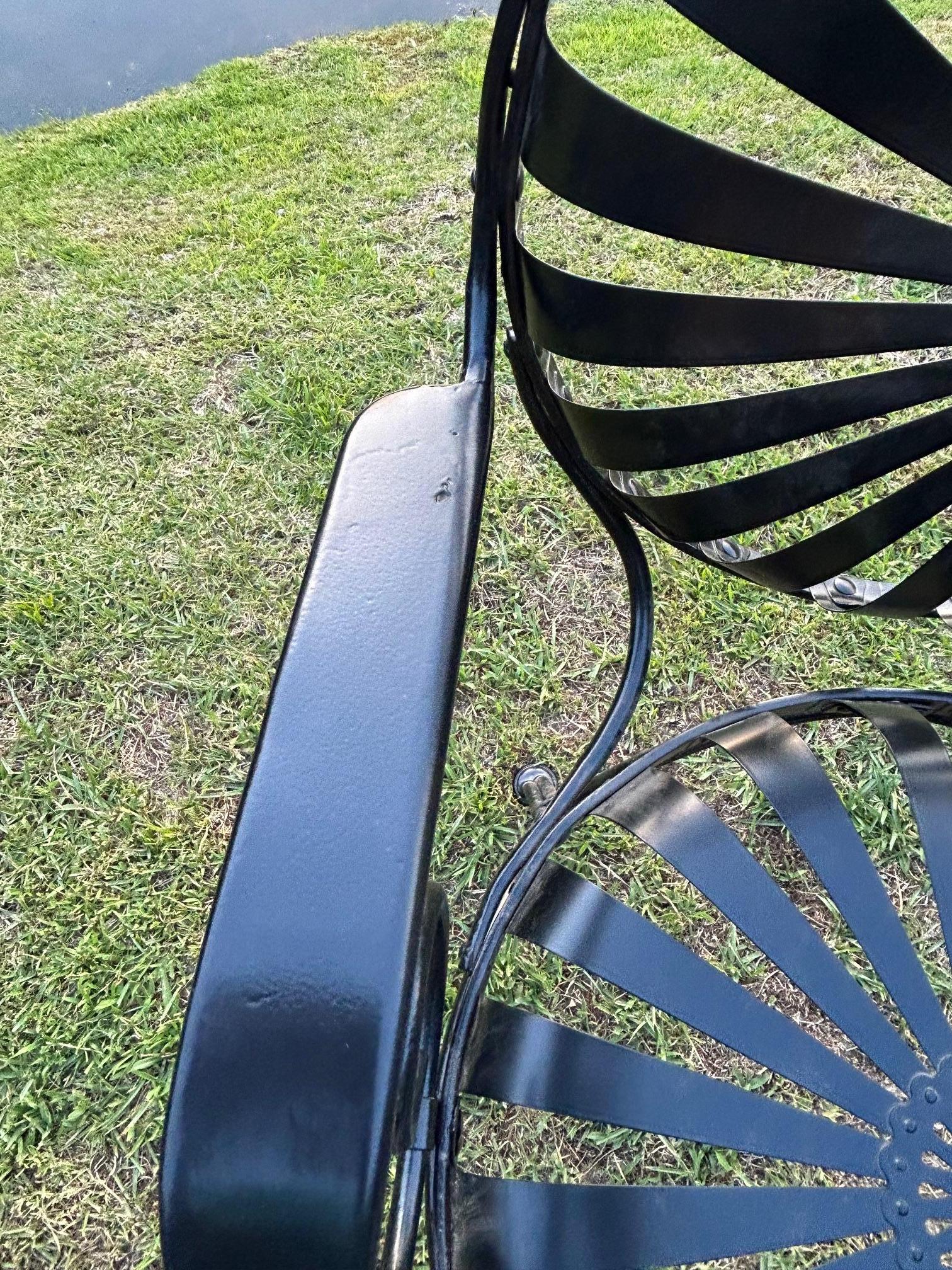 Francois Carre Garden Chairs - a Pair (fully restored) In Excellent Condition For Sale In Evans, GA