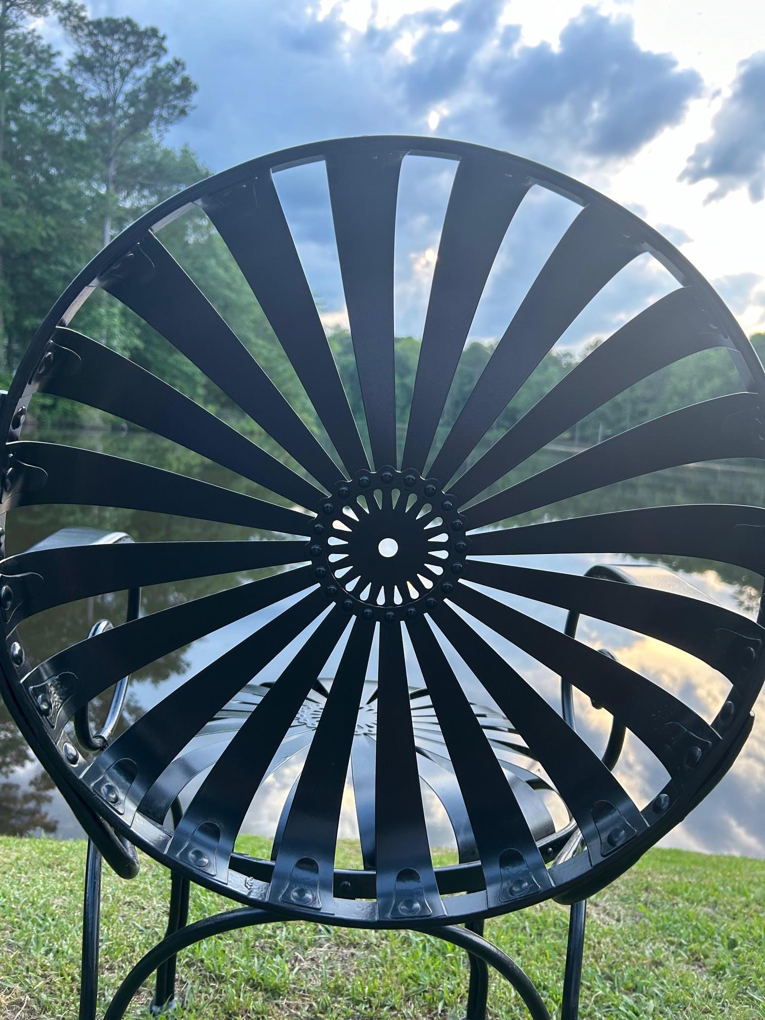 Francois Carre Garden Chairs - a Pair (fully restored) For Sale 2