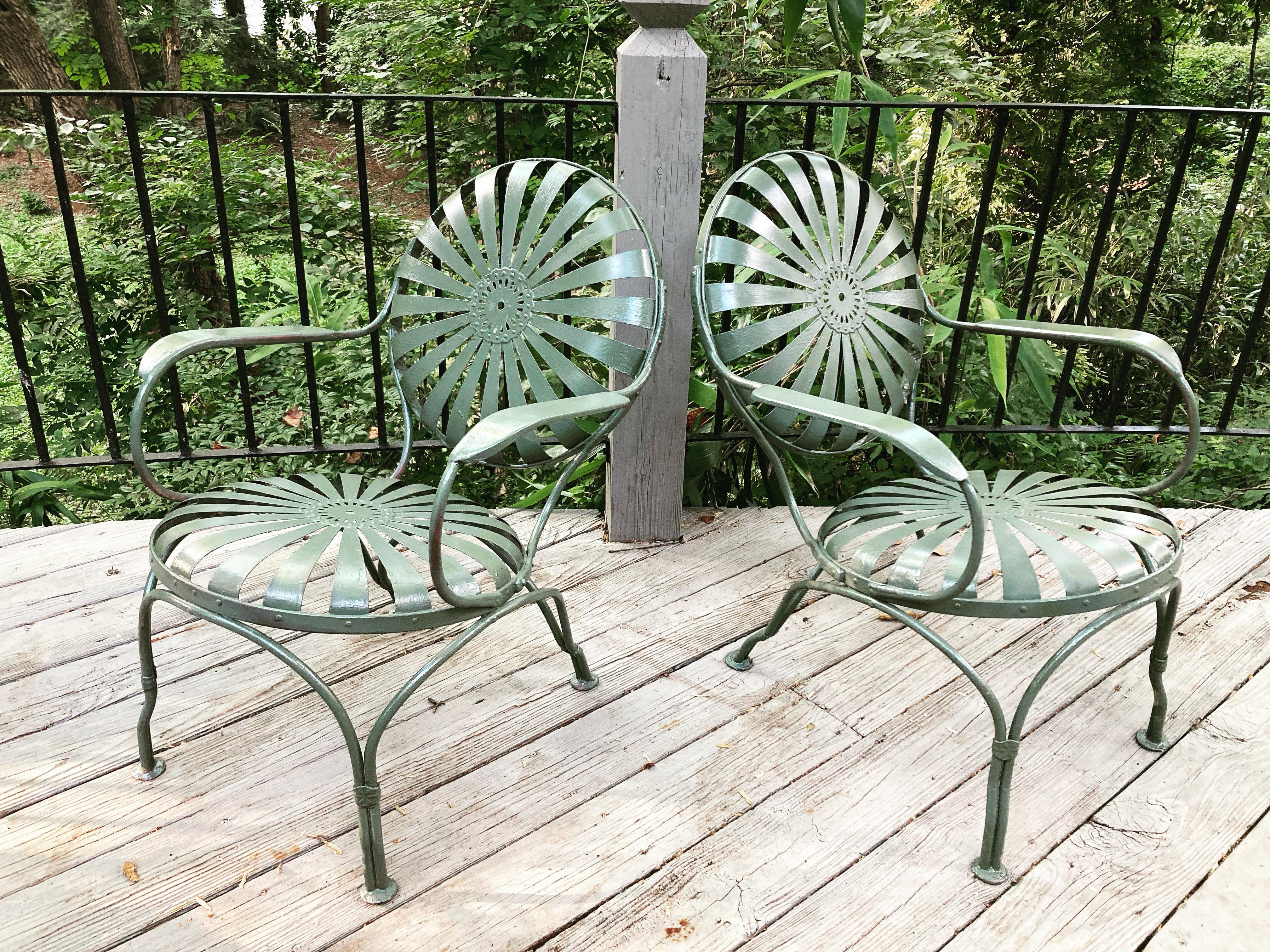 francois carre garden loungers circa 1940 For Sale 3