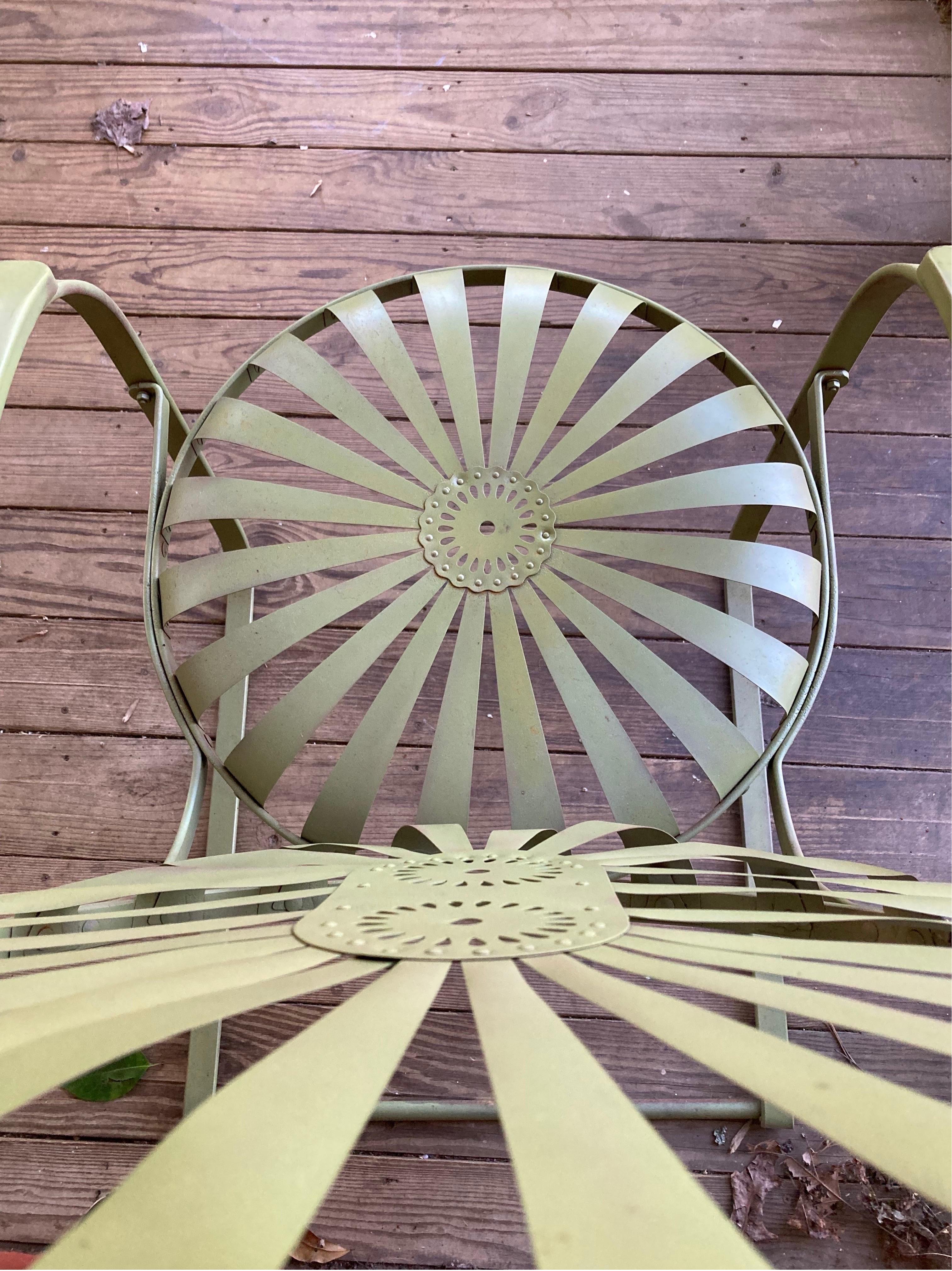 20th Century francois carre large garden rocker For Sale