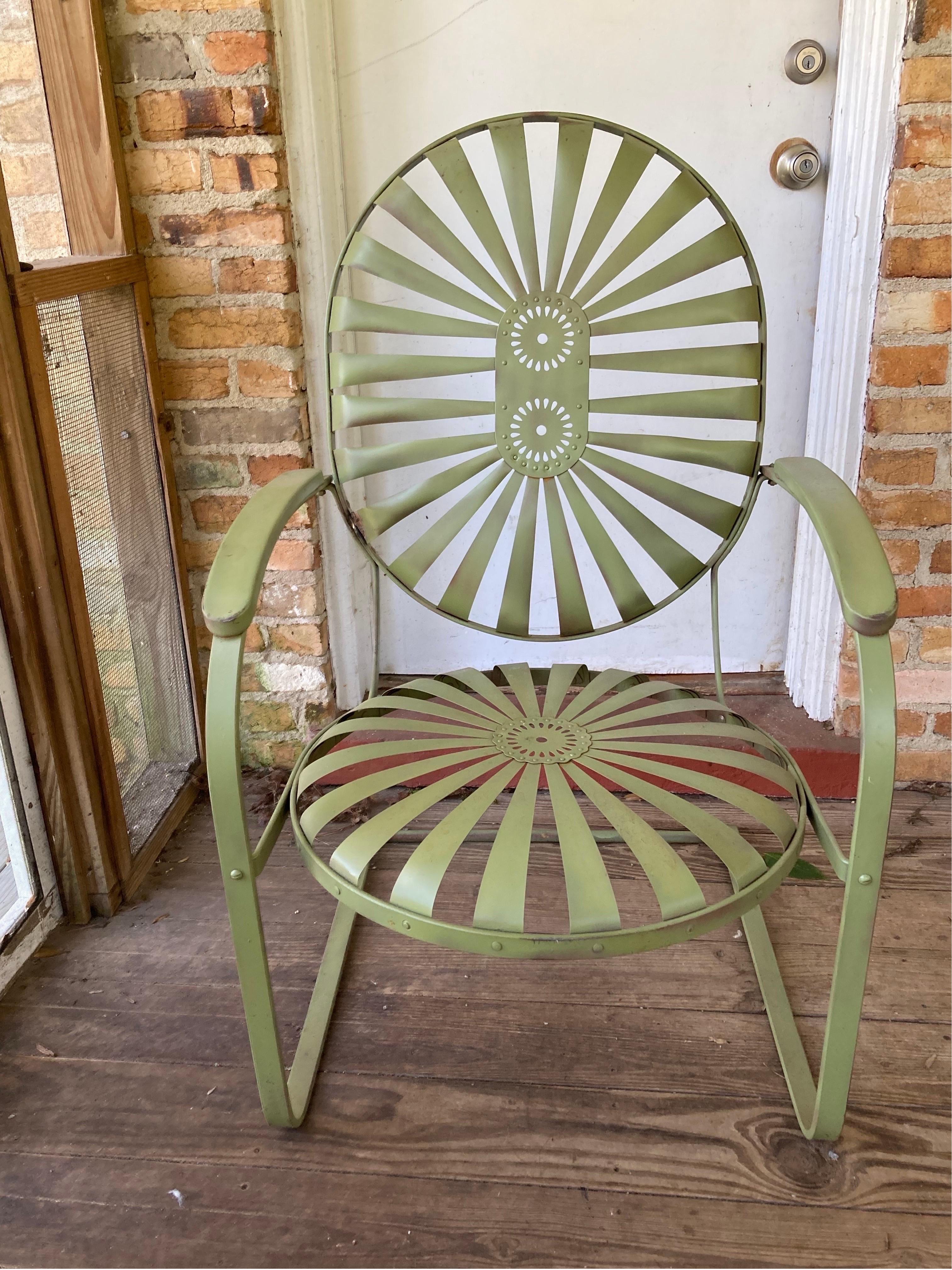 francois carre large garden rocker For Sale 1