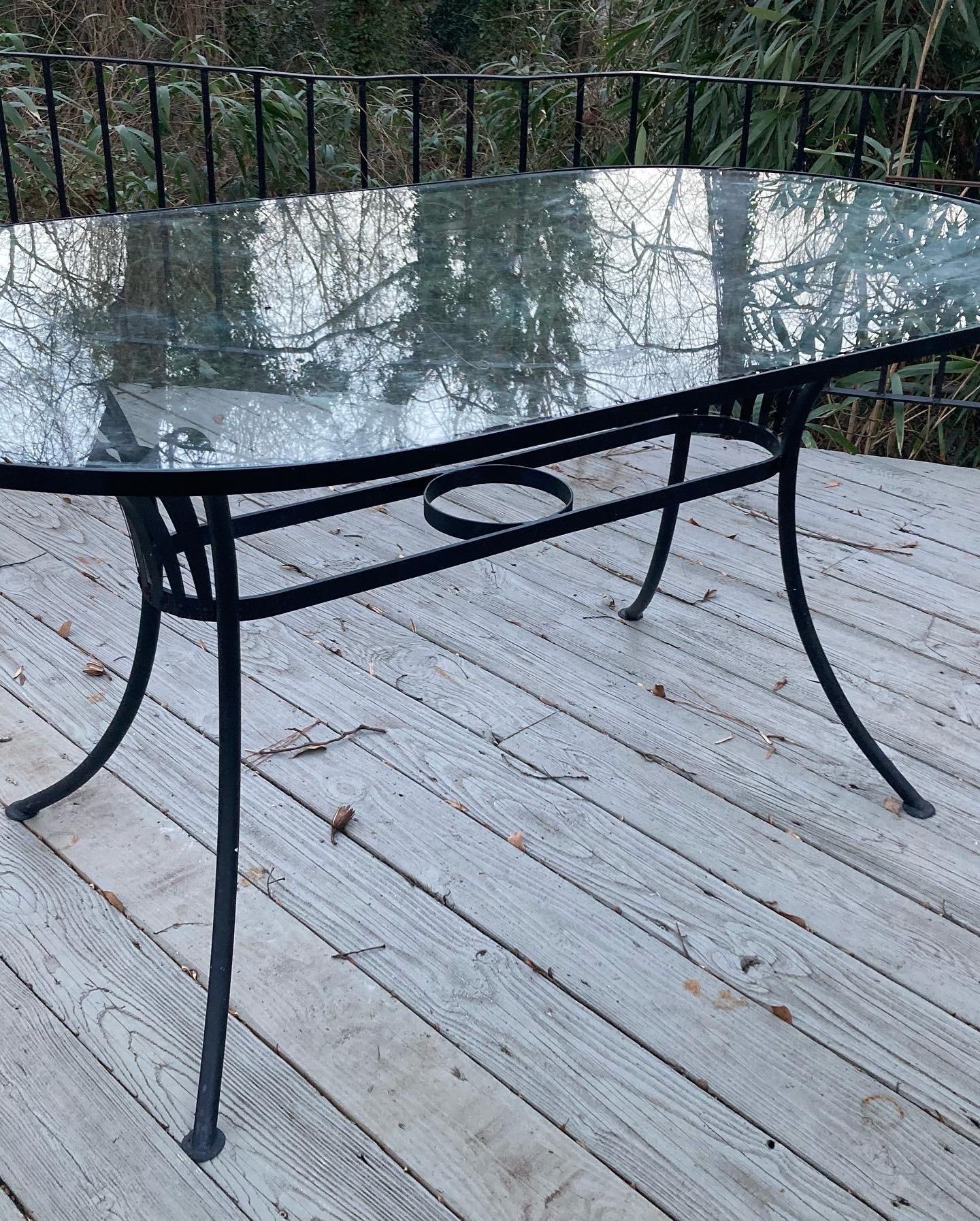 francois carre patio dining table, circa 1940 For Sale 1