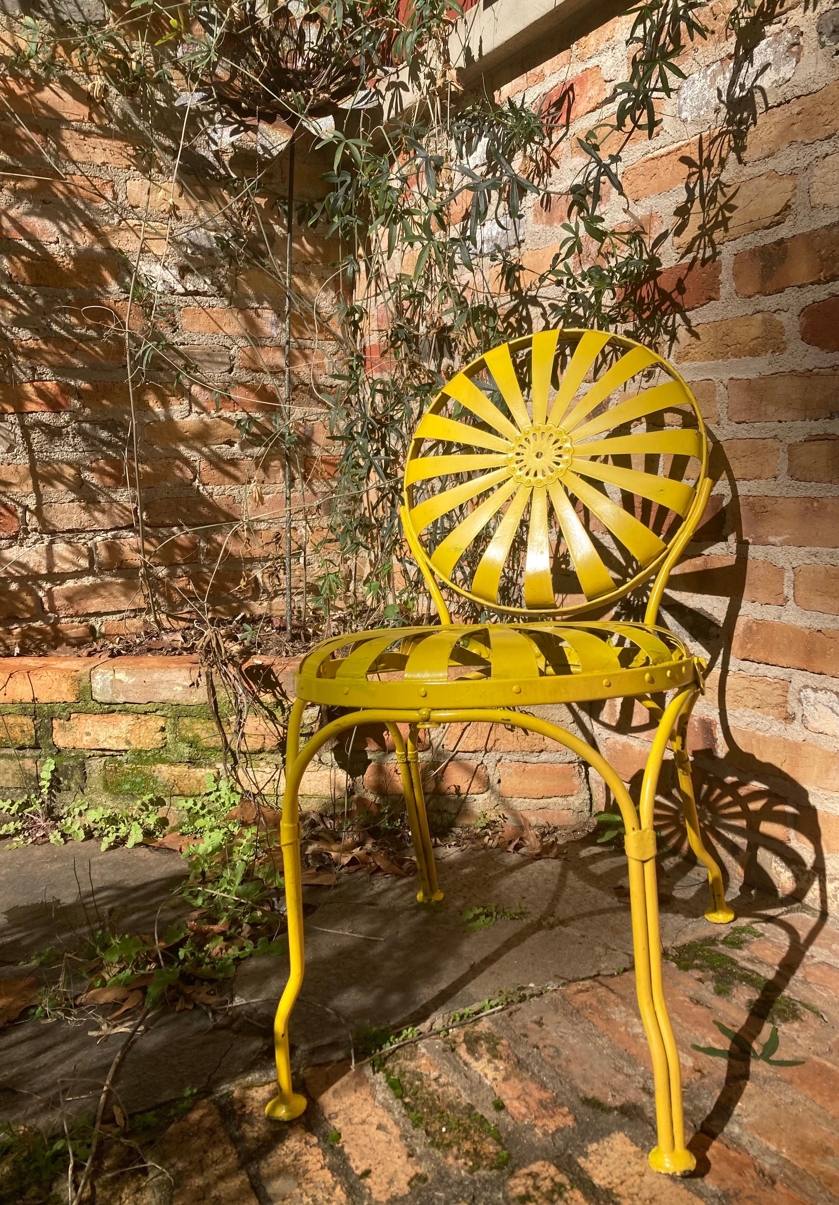 francois carre petite garden chair In Good Condition For Sale In Athens, GA