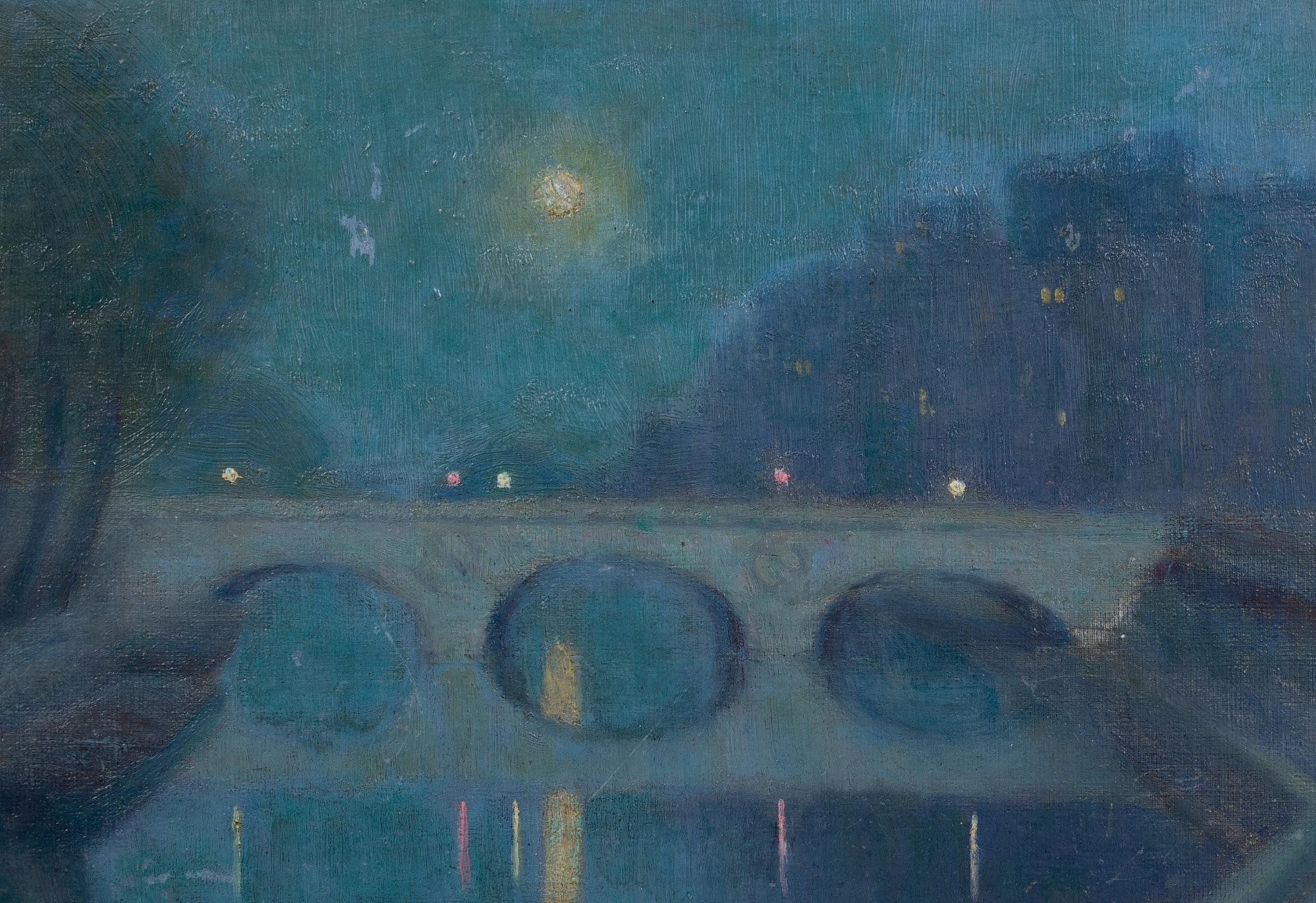 Pont St. Michel, Paris, um 1900  Francois Charles CACHOUD (1866-1943) 2