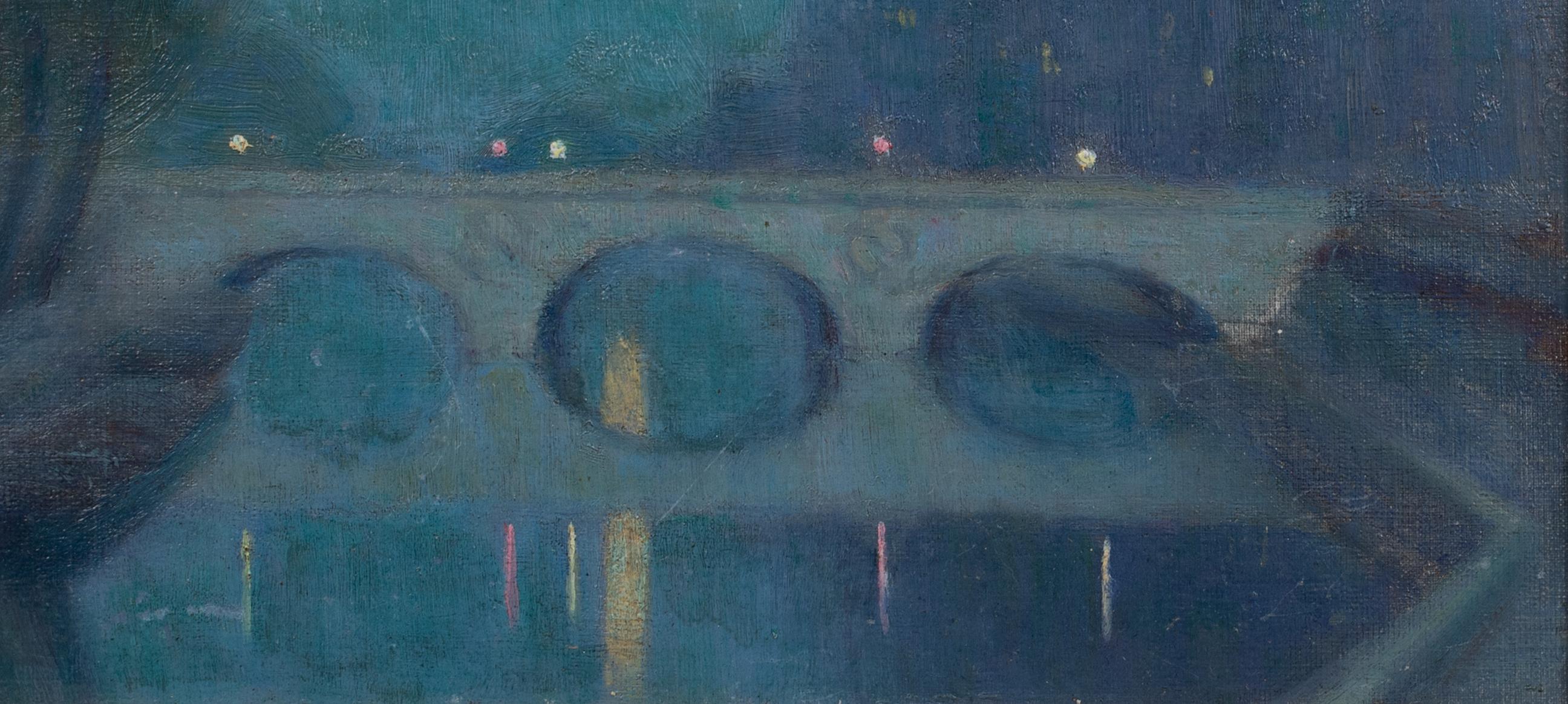 Pont St. Michel, Paris, um 1900  Francois Charles CACHOUD (1866-1943) 3