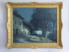 Moonlight in Savoie France signed Cachoud