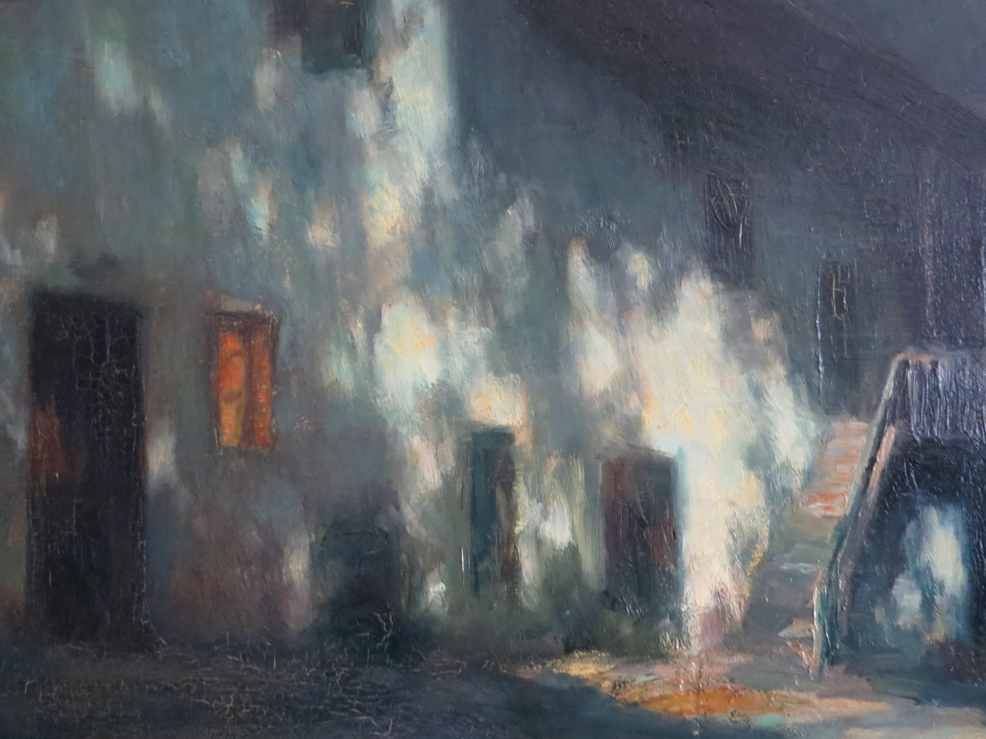François Charles Cachoud (geboren 1866 in Chambéry, Savoyen, gestorben 1943) ist ein Maler, der heute für seine Nachteffekte und sein Helldunkel bekannt ist.
Ihre künstlerischen Kriterien sind denen der Schule von Barbizon sehr ähnlich.
