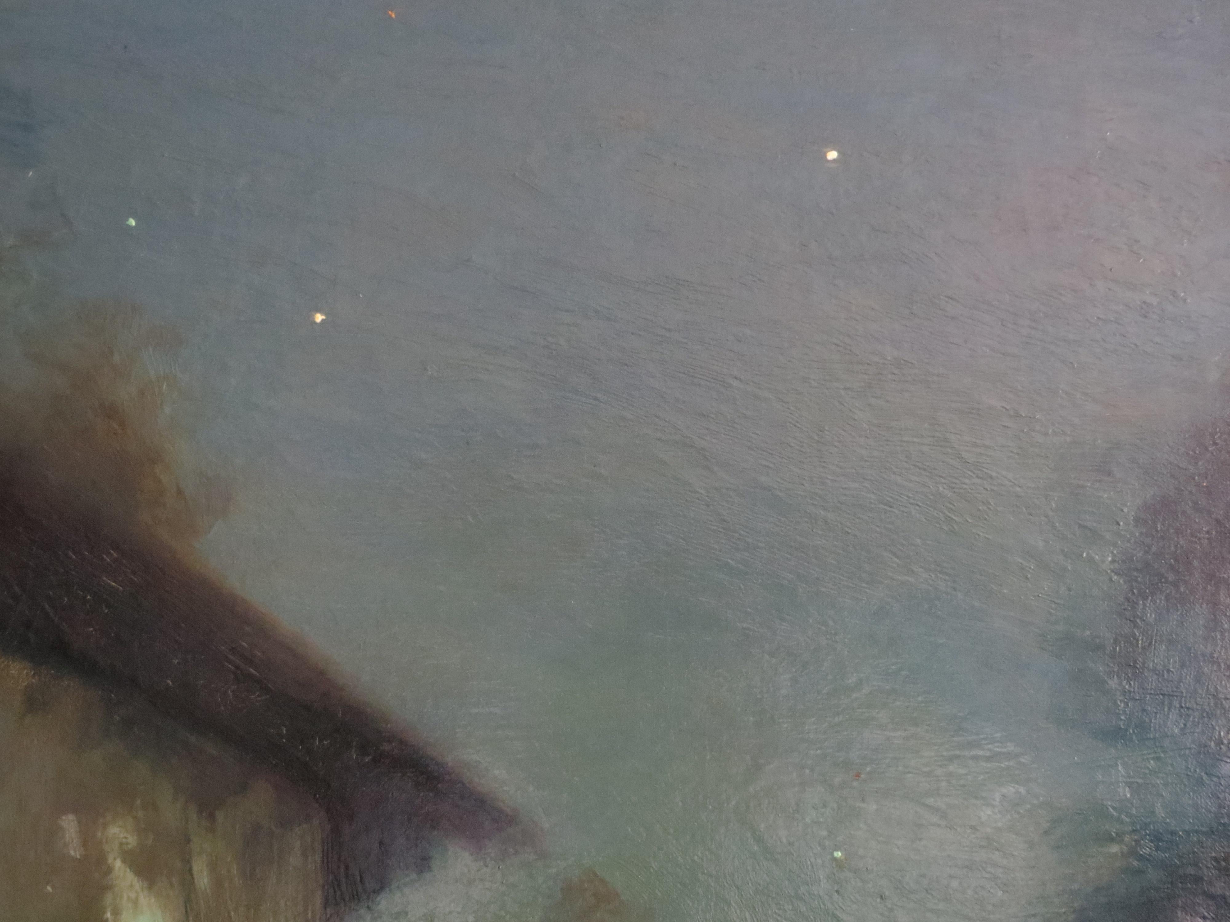 Moonlight in Savoie France signed Cachoud For Sale 1