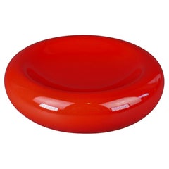 Francois CHATAIN Made In France Ceramic Red Glazed Vide Poche Ashtray Bowl