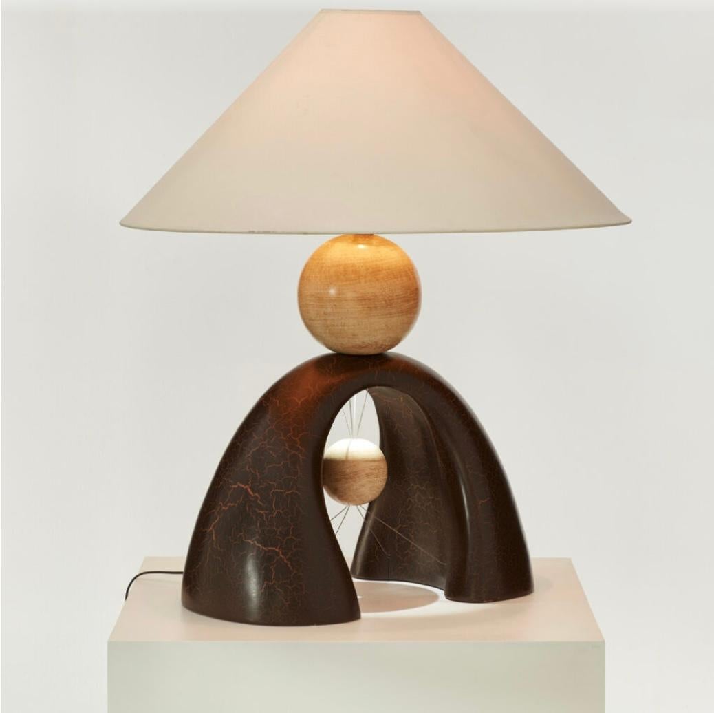 French Francois Châtain pebble lamp, France, 1990s For Sale