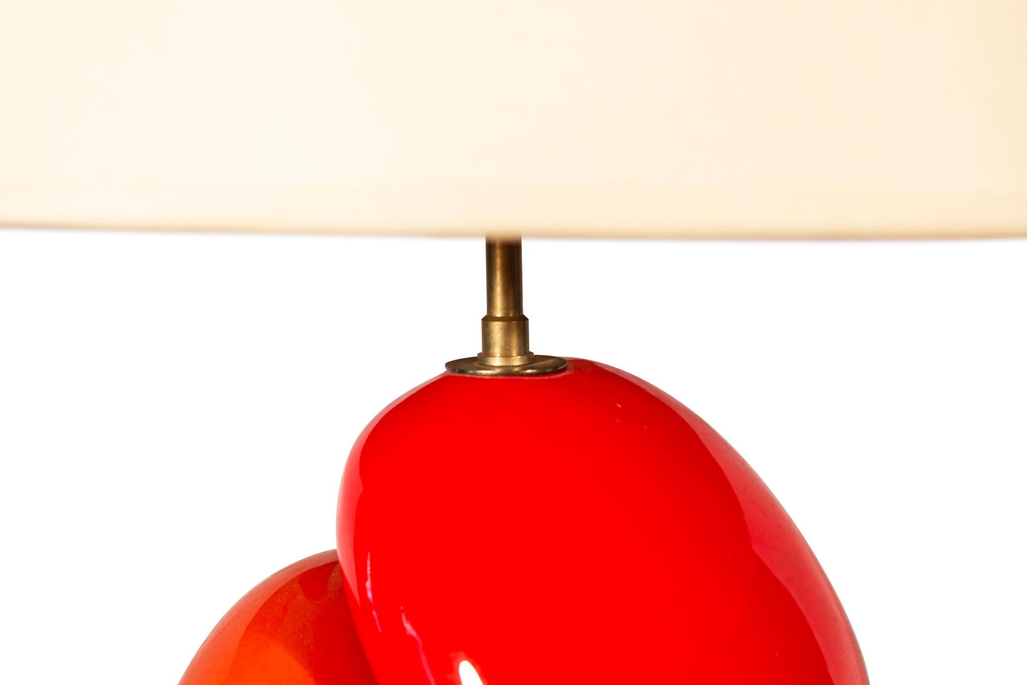 Mid-Century Modern François Chatain, Table Lamp, Signed, circa 1970, France