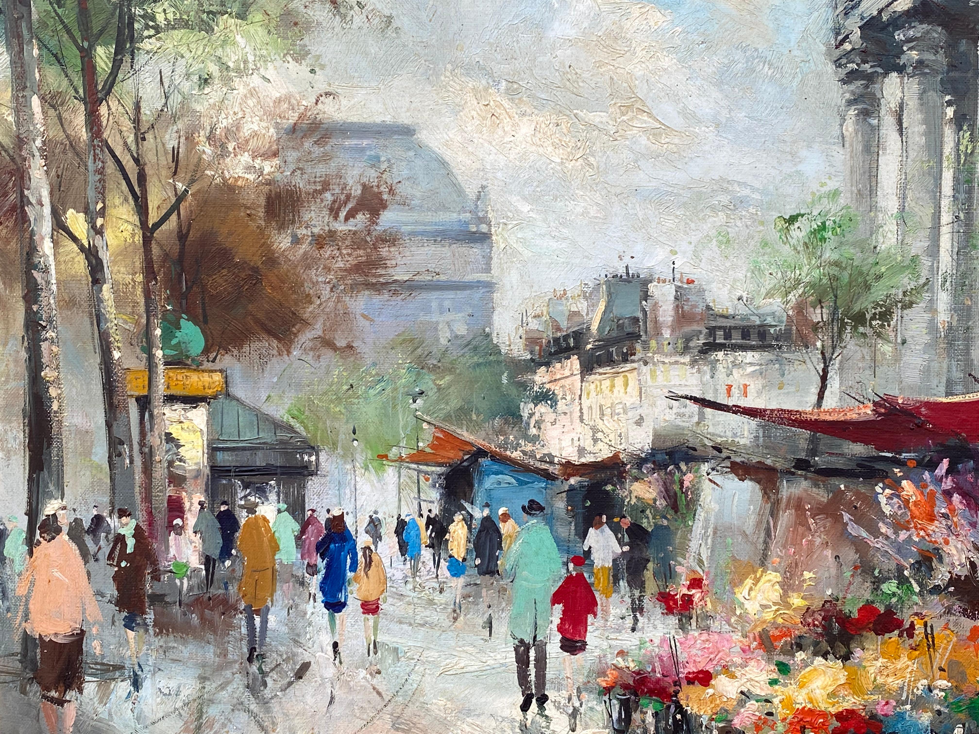 “La Madeleine, Paris” - Post-Impressionist Painting by Francois Claver