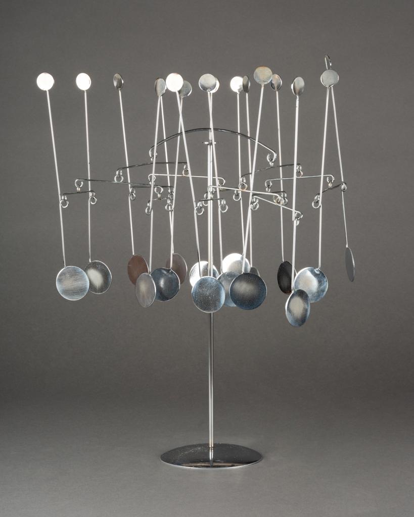 Mid-Century moderno François COLETTE (1936-2024) : Scultura stabile cromata, 1973 in vendita