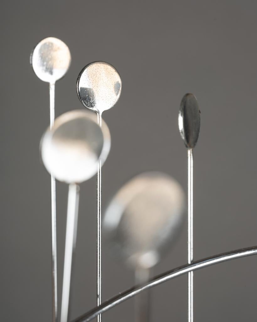 Metallo François COLETTE (1936-2024) : Scultura stabile cromata, 1973 in vendita