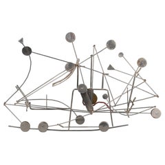François Colette (1936-, France) : Mecanical stabile signed and dated
