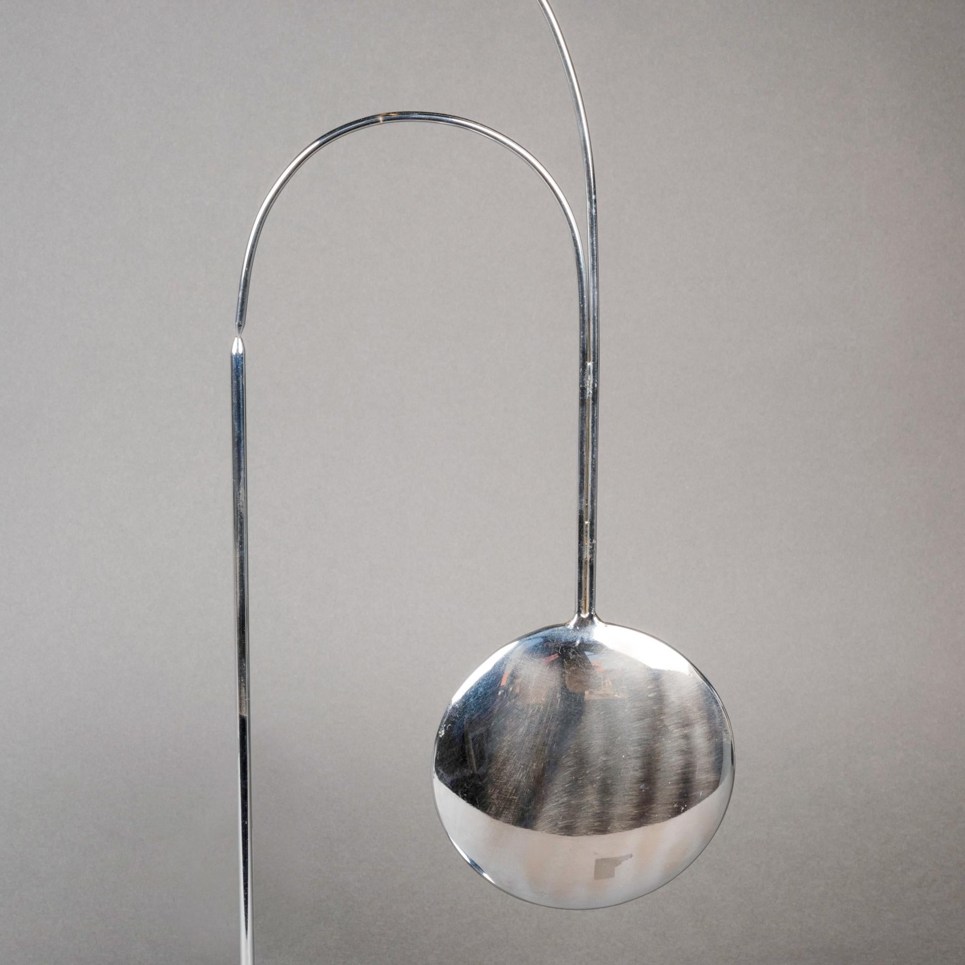 Metallo François Colette : Scultura mobile cromata firmata e datata - 1975 in vendita