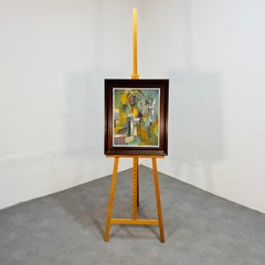 François DESNOYER (1894-1972) Huile sur toile « Vase aux fleurs », années 1950.