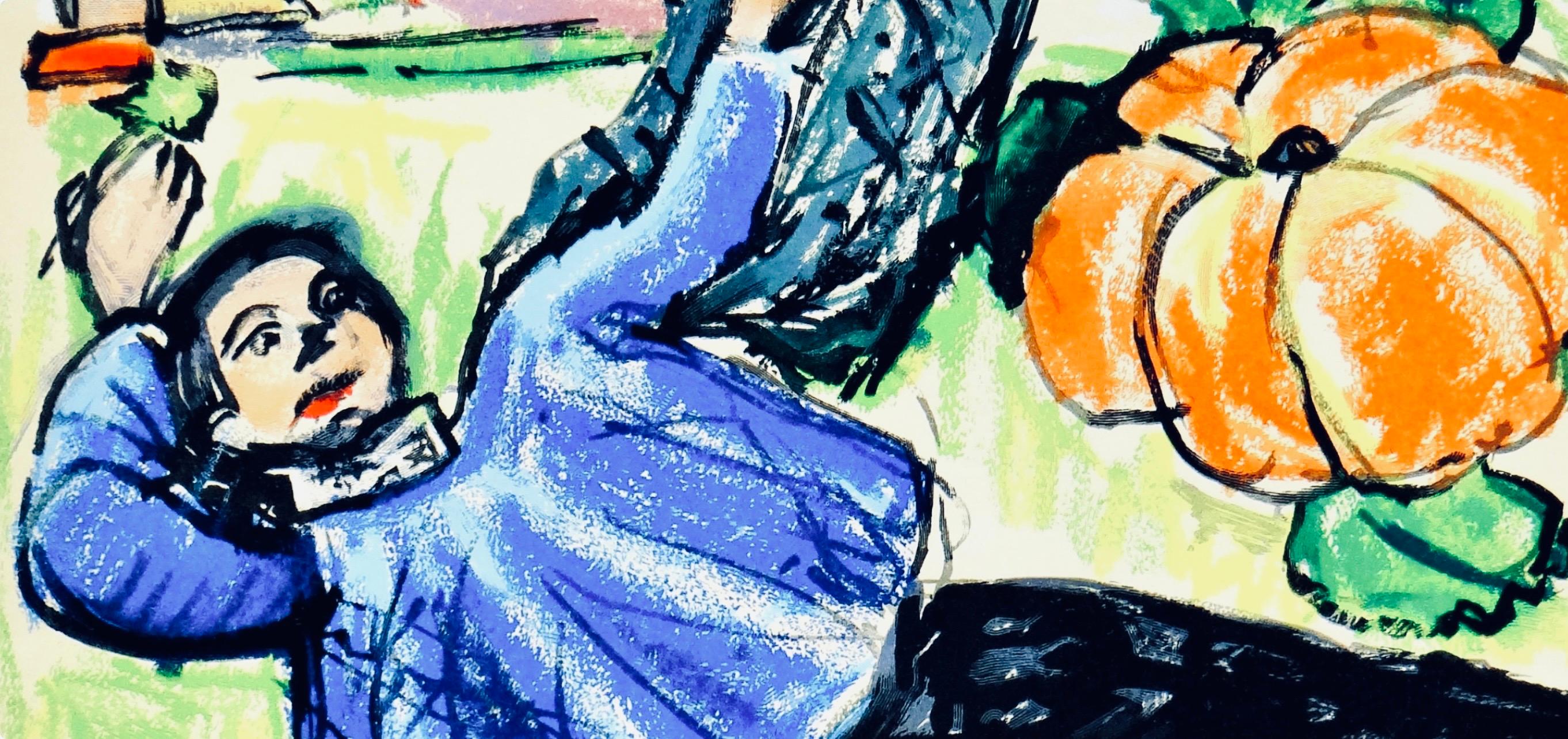 Le gland et la citrouille, Vingt fables de La fontaine, François Desnoyer en venta 3