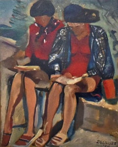 Liseuses Au Bord De Mer, de Estampes