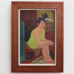 Sitzende Frau
