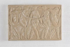 Francois Emile Popineau, La Danse des Grâces, panneaux en bas-relief, France, 1927